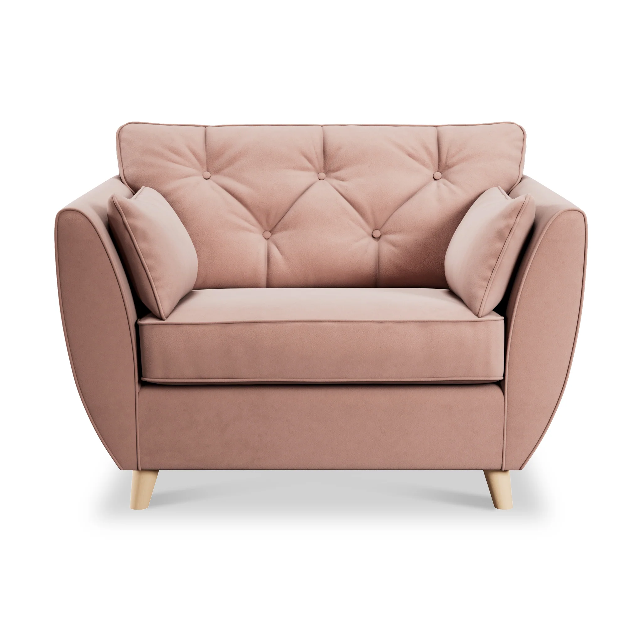 Edison Velvet Snuggler Chair - Image 16