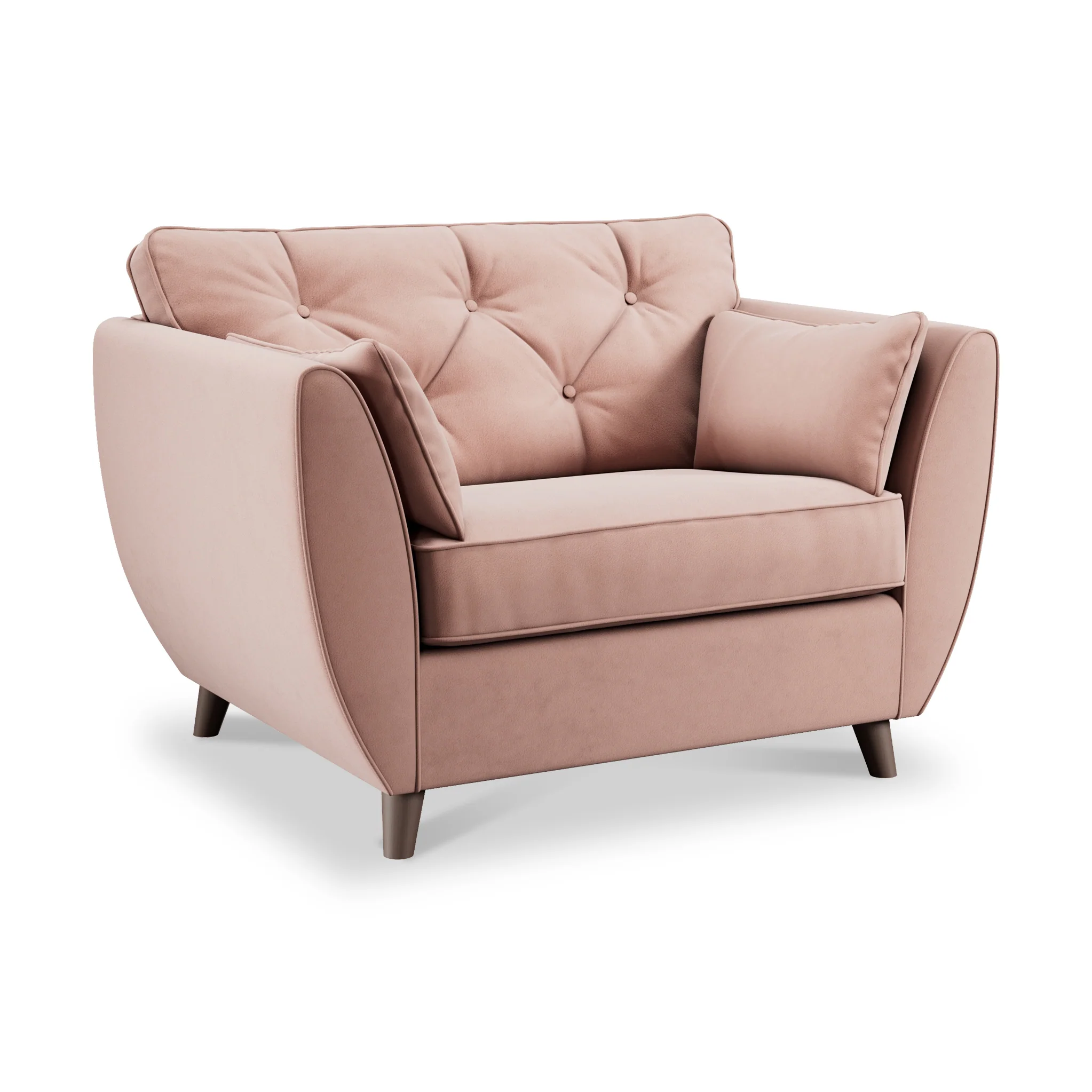 Edison Velvet Snuggler Chair - Image 17