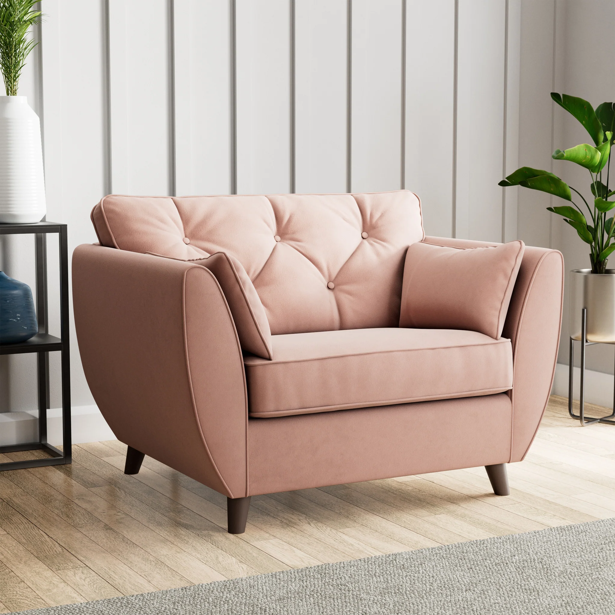 Edison Velvet Snuggler Chair - Image 19