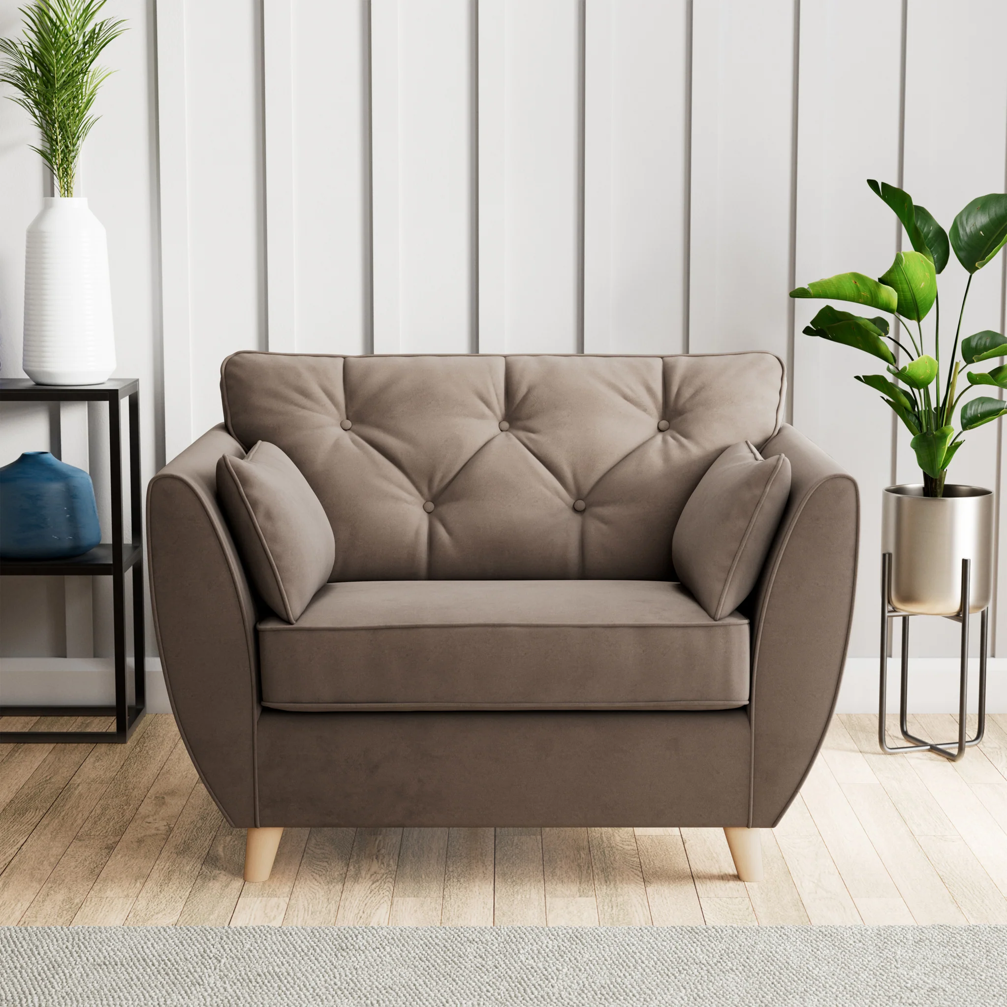 Edison Velvet Snuggler Chair - Image 26
