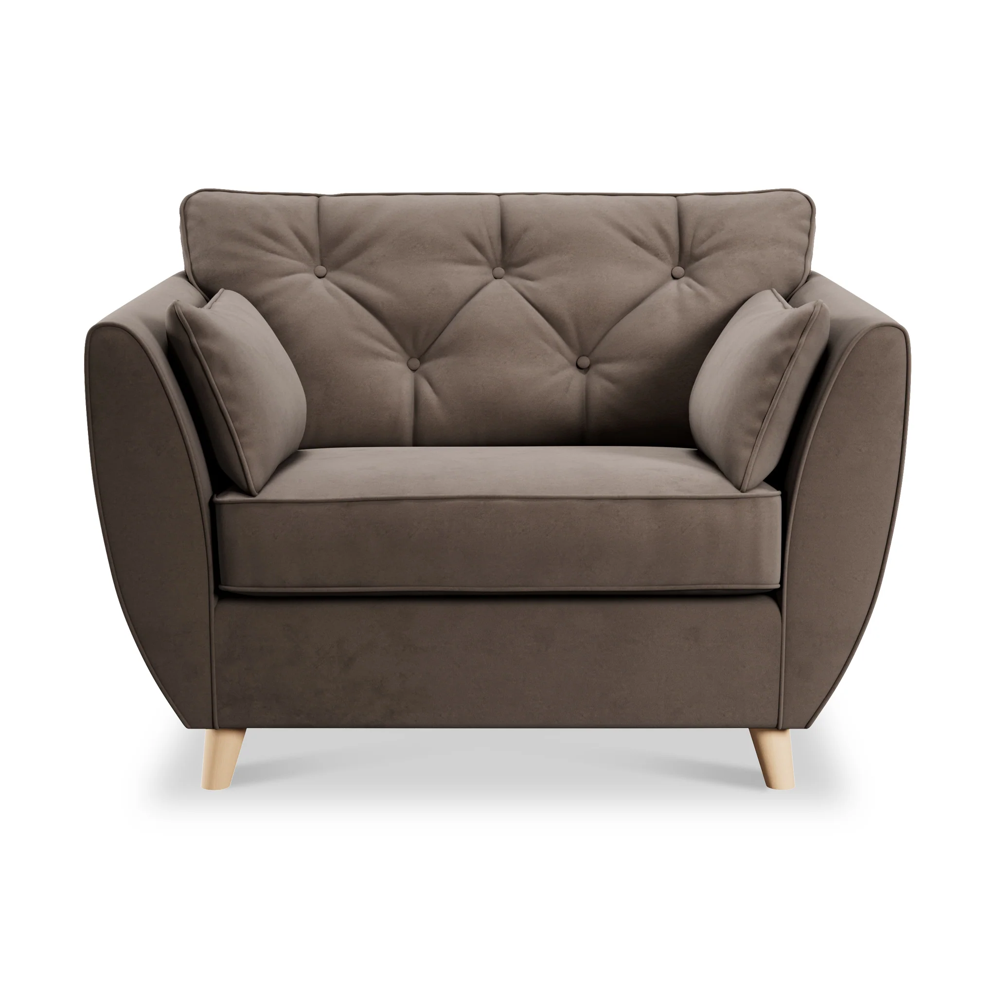Edison Velvet Snuggler Chair - Image 28