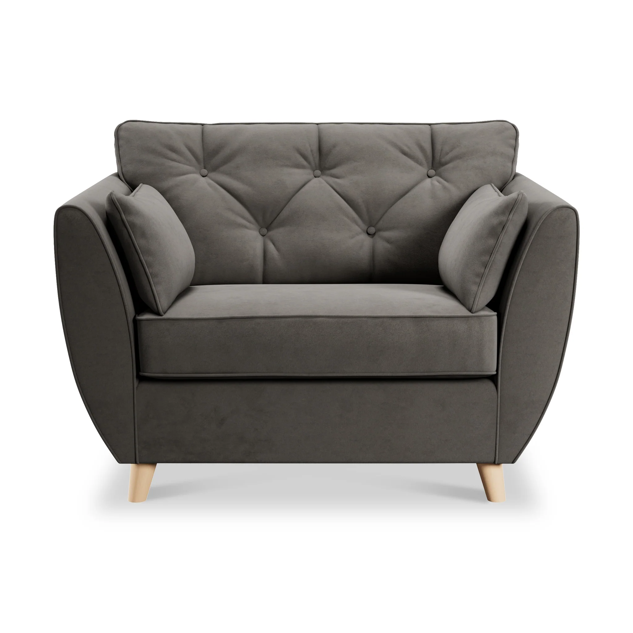 Edison Velvet Snuggler Chair - Image 40