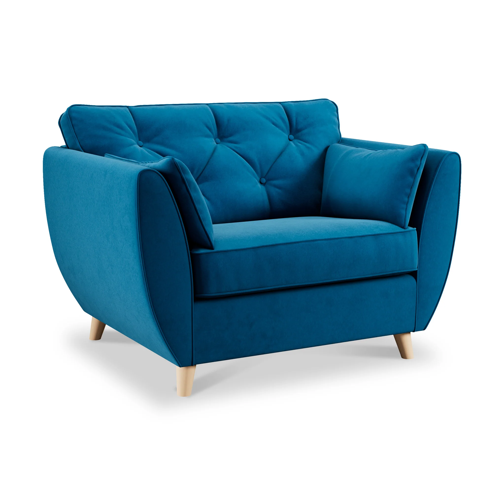 Edison Velvet Snuggler Chair - Image 49