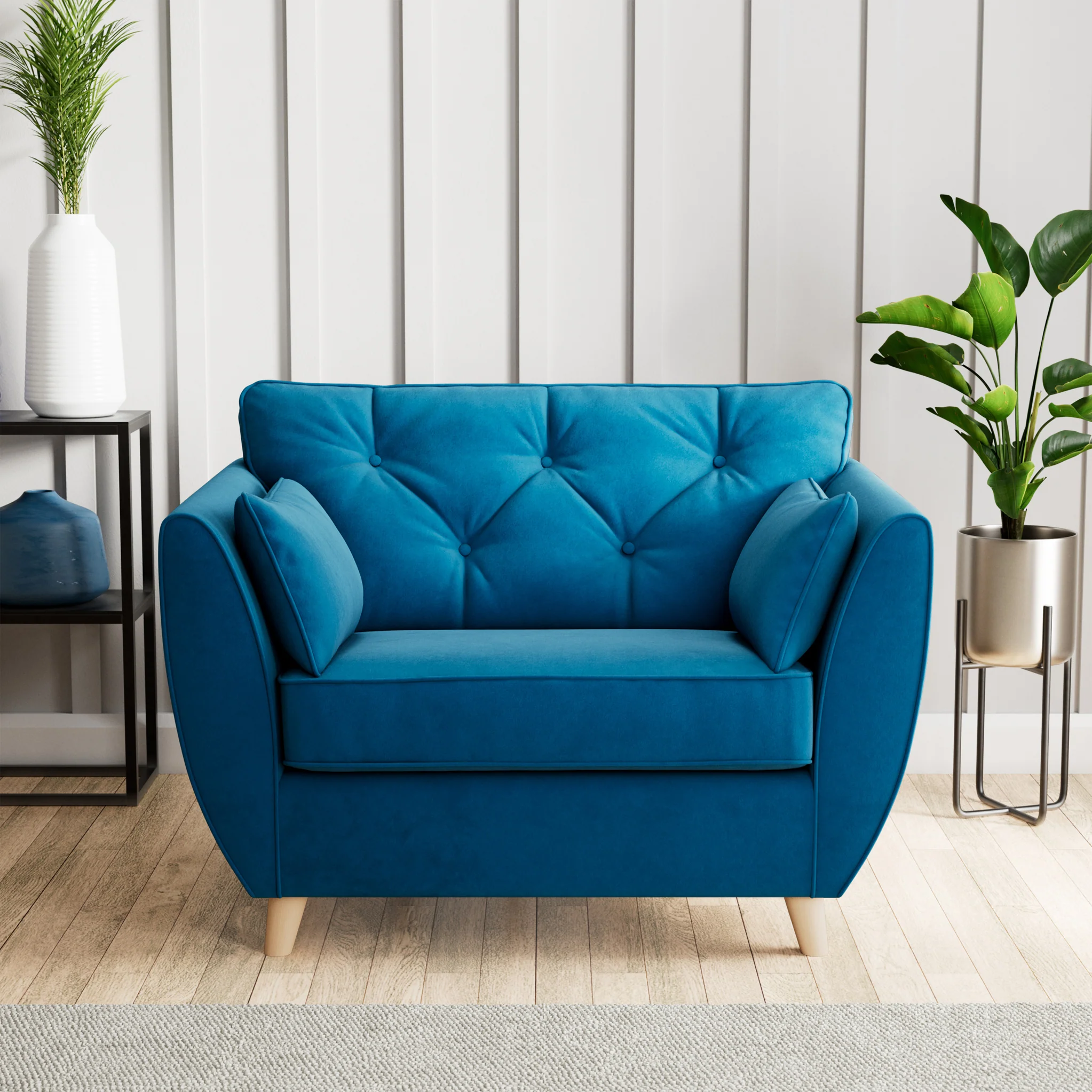 Edison Velvet Snuggler Chair - Image 50