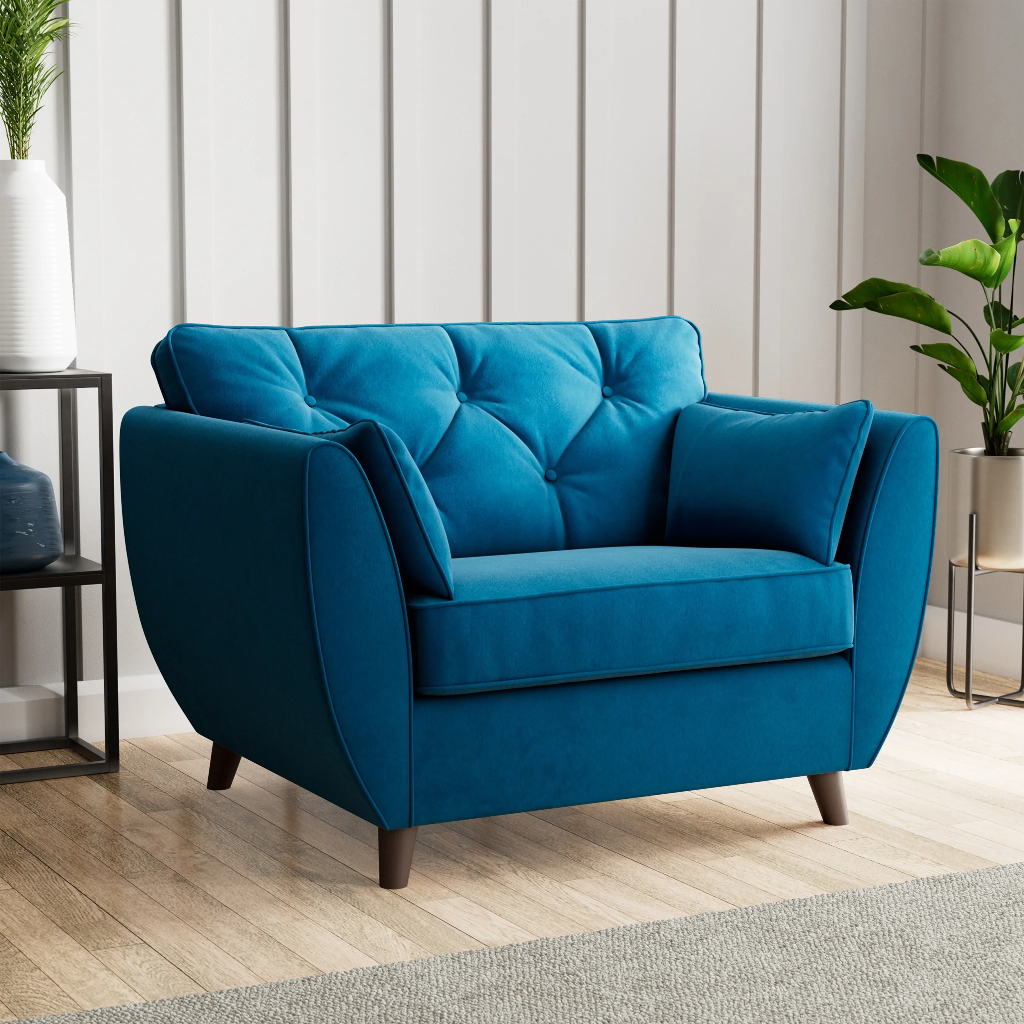 Edison Velvet Snuggler Chair - Image 55