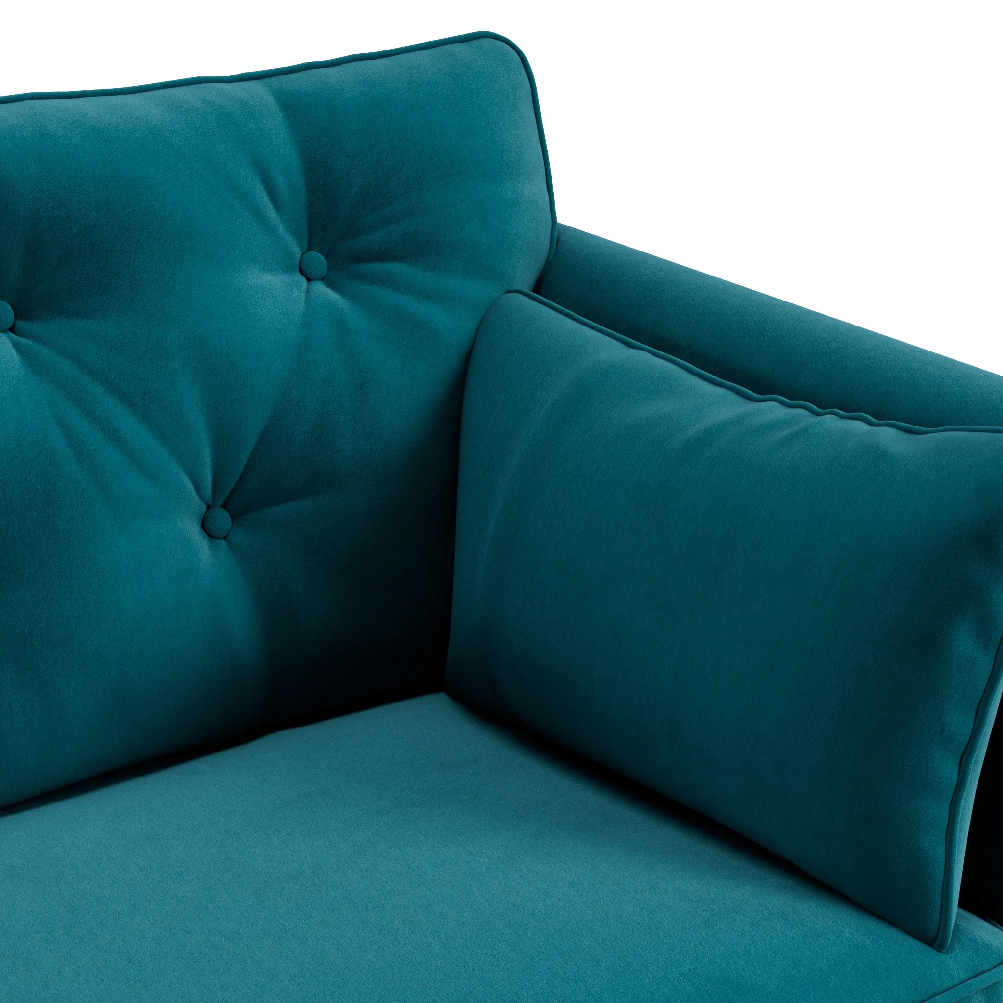 Edison Velvet Snuggler Chair - Image 9