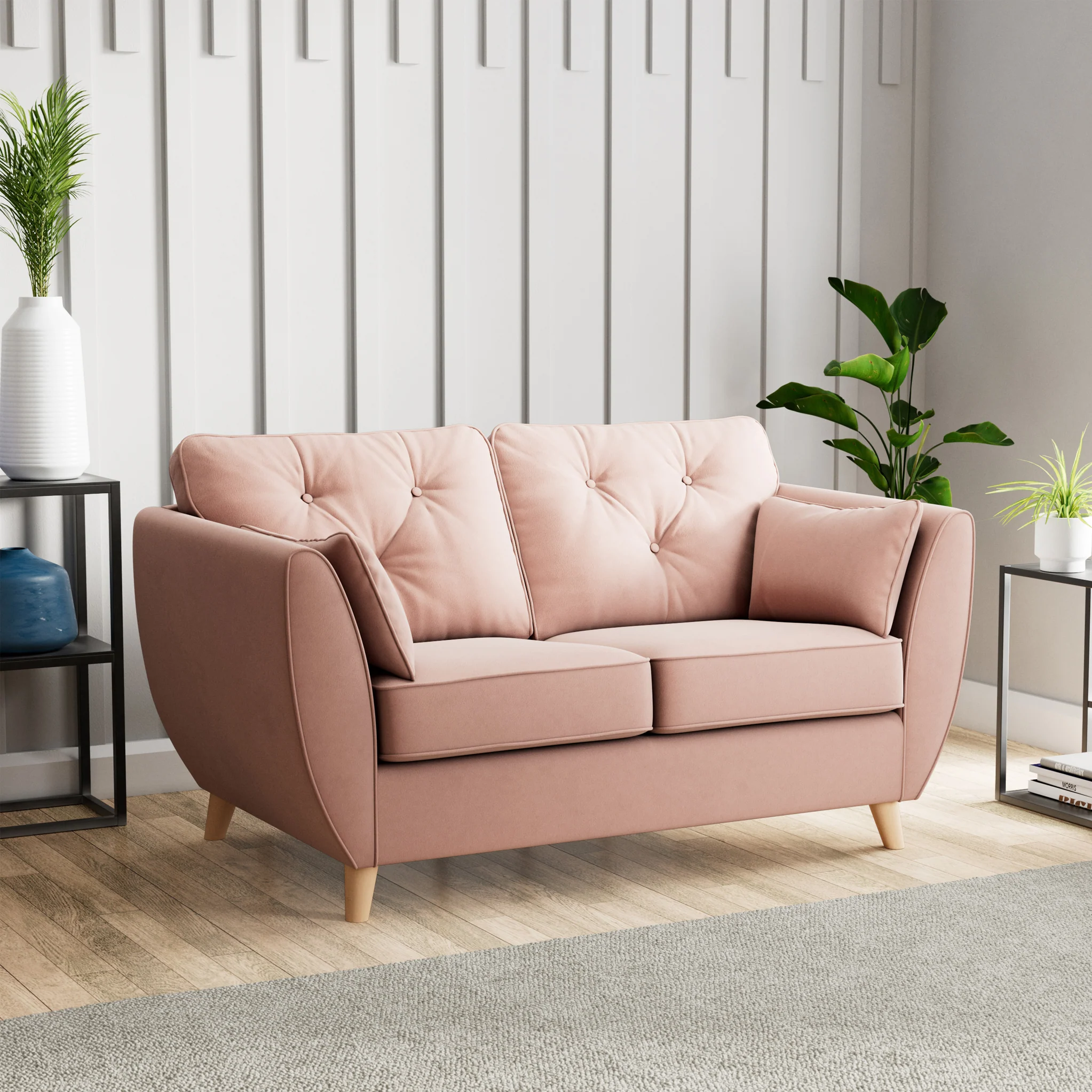 Edison Velvet 2 Seater Sofa - Image 15