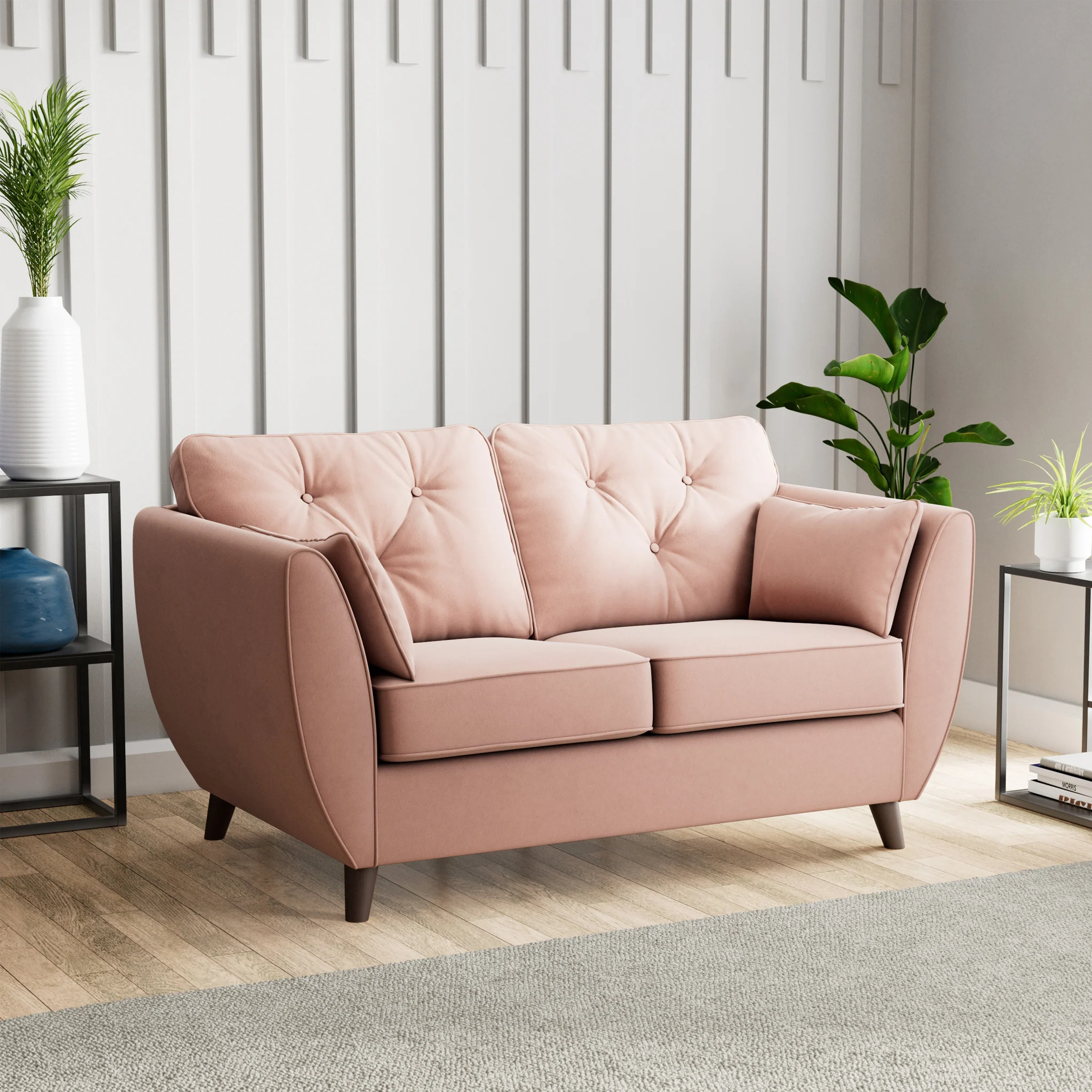 Edison Velvet 2 Seater Sofa - Image 18