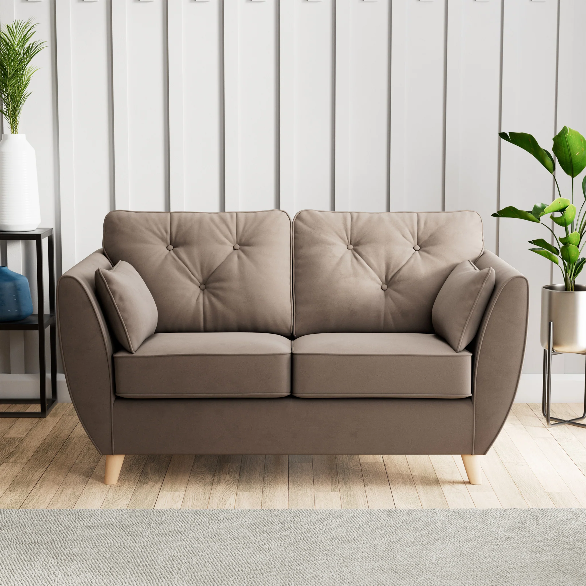 Edison Velvet 2 Seater Sofa - Image 27