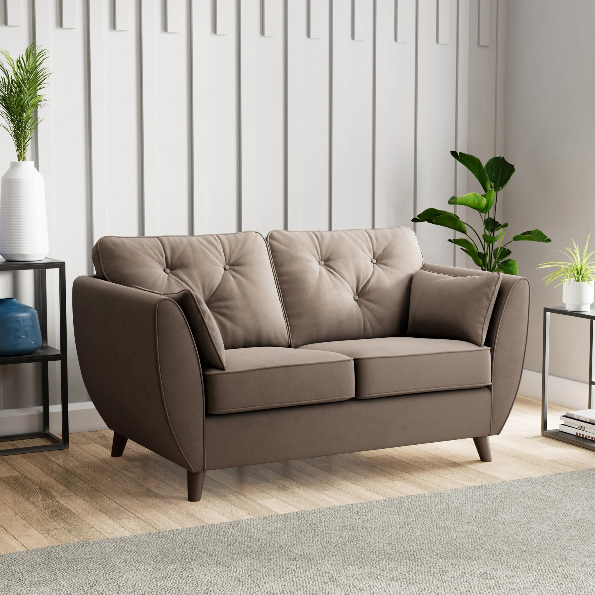 Edison Velvet 2 Seater Sofa - Image 30