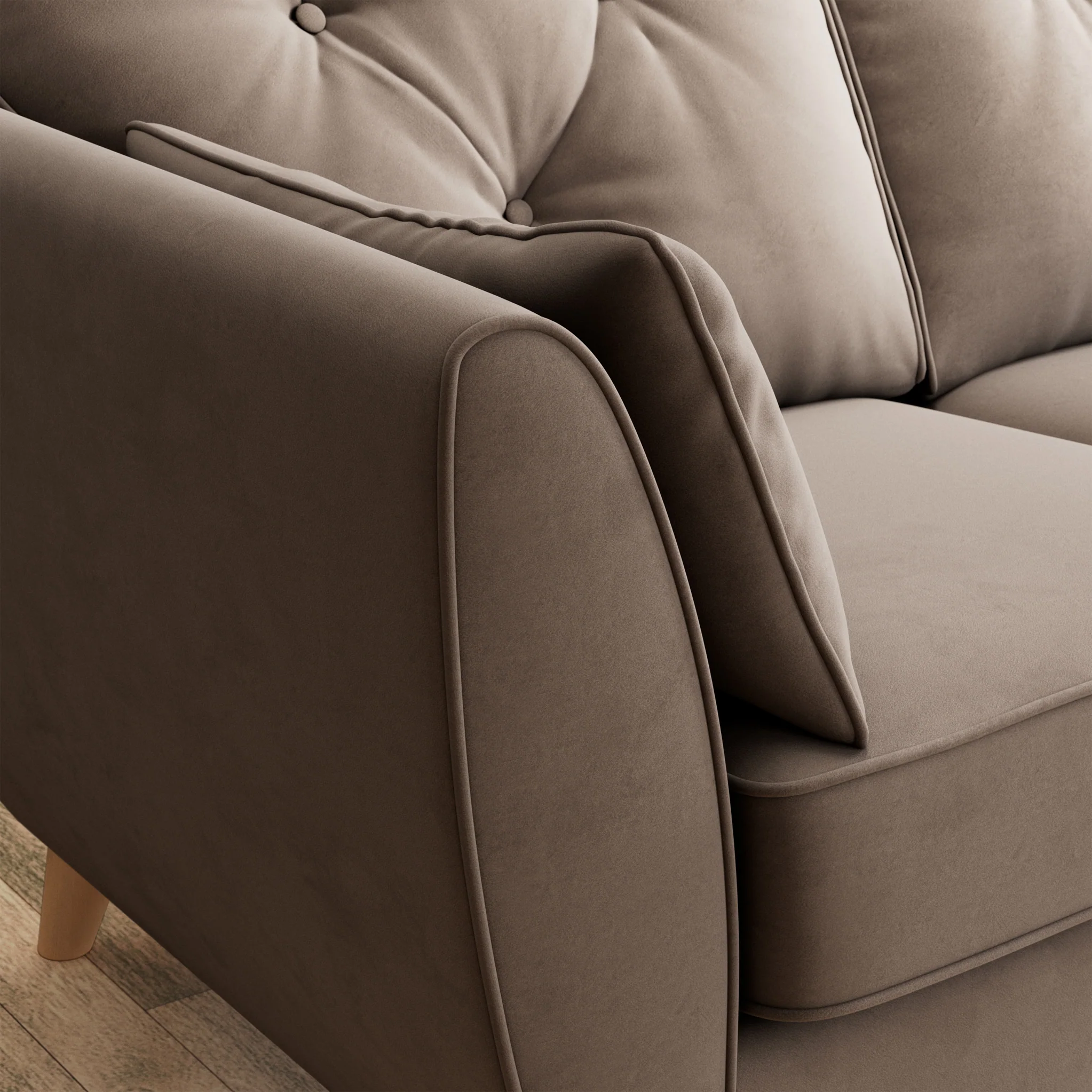 Edison Velvet 2 Seater Sofa - Image 34