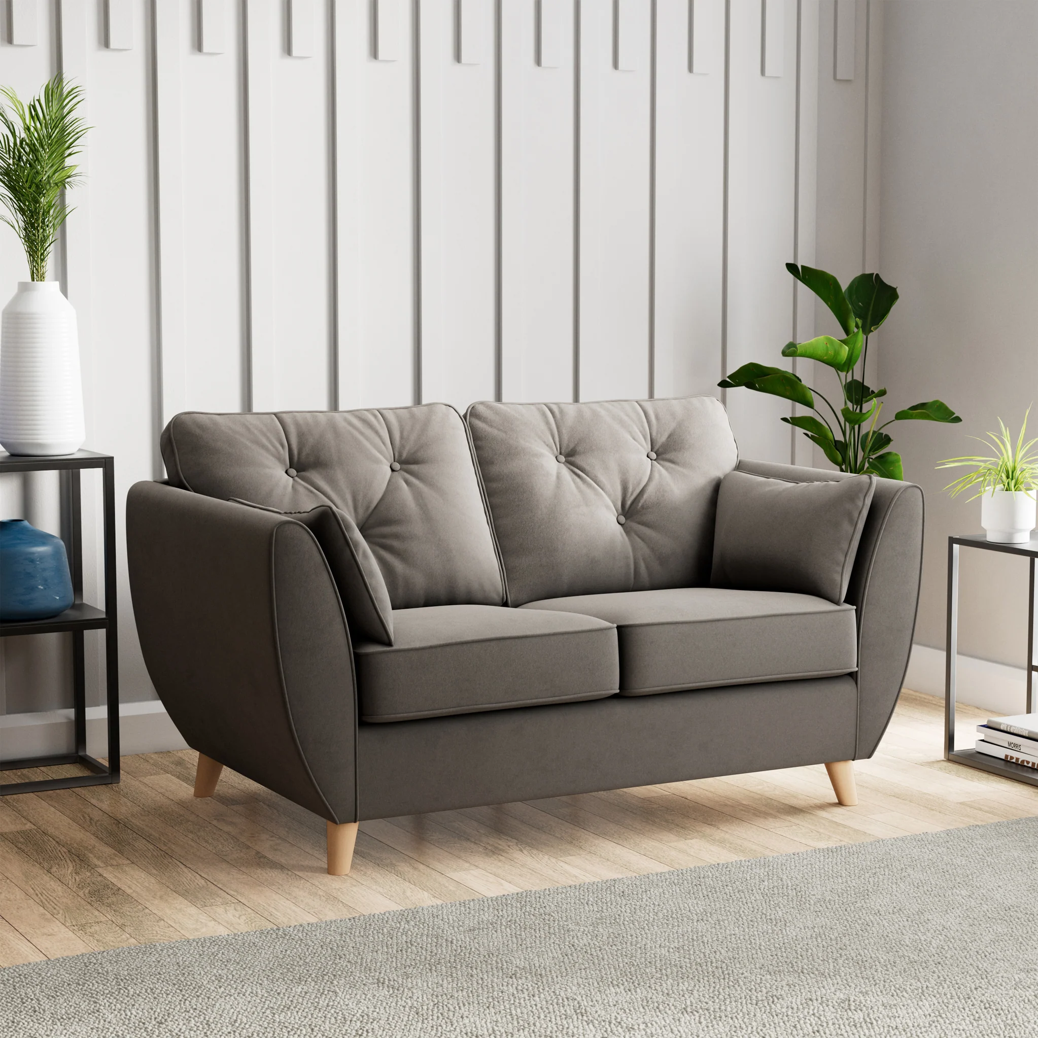 Edison Velvet 2 Seater Sofa - Image 38