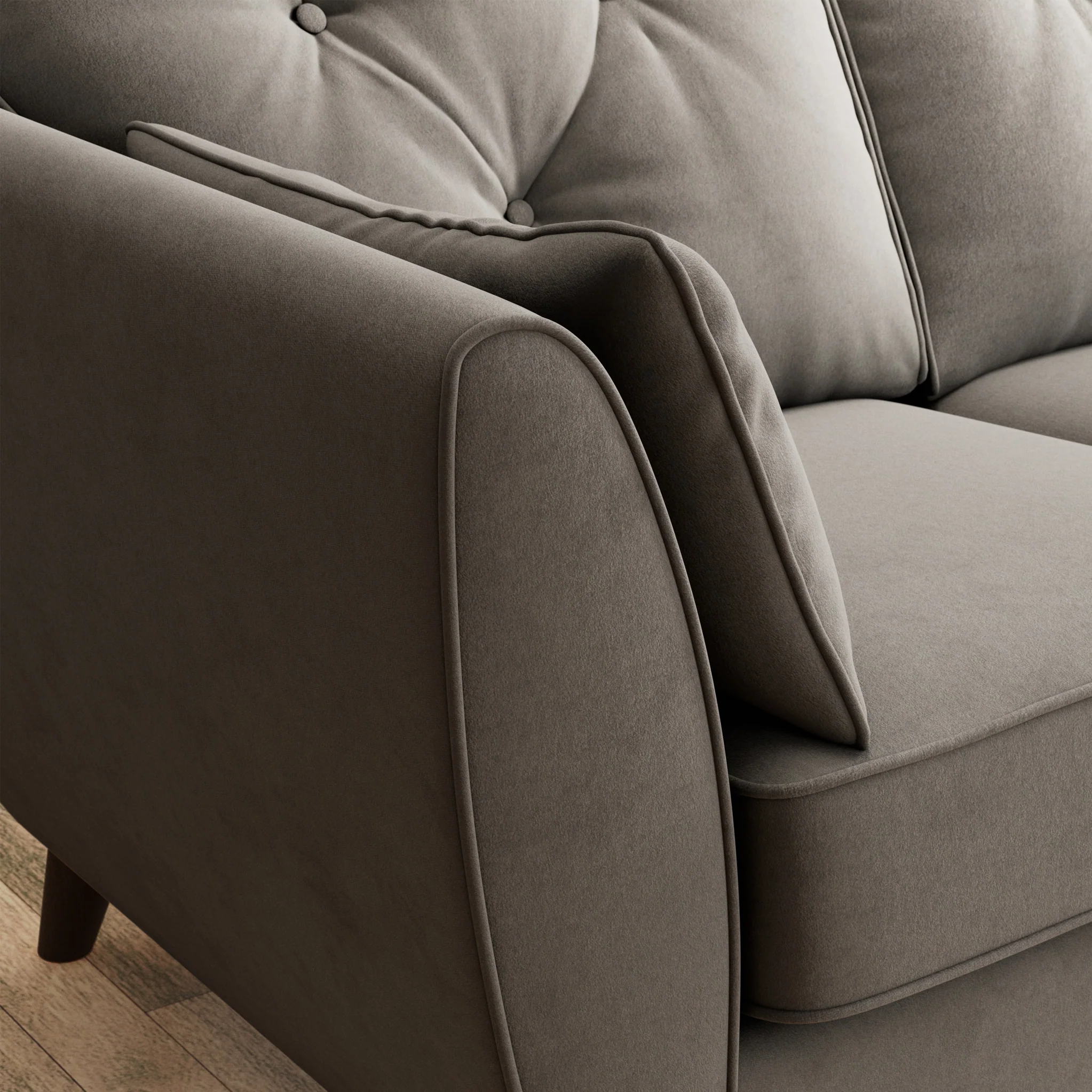 Edison Velvet 2 Seater Sofa - Image 46