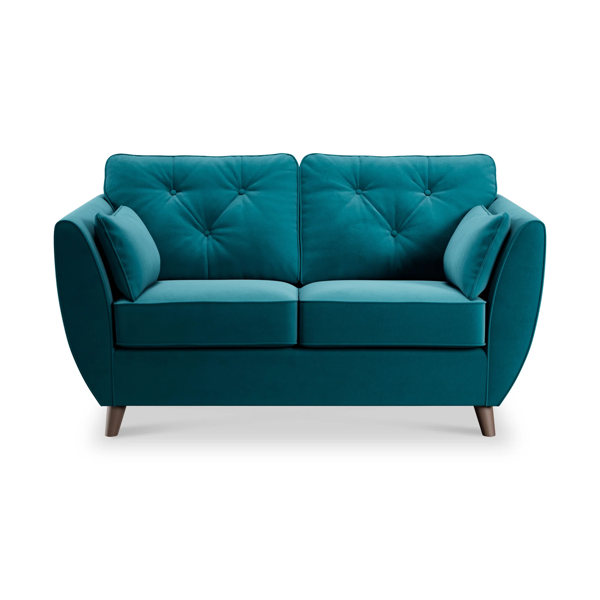 Edison Velvet 2 Seater Sofa - Image 5