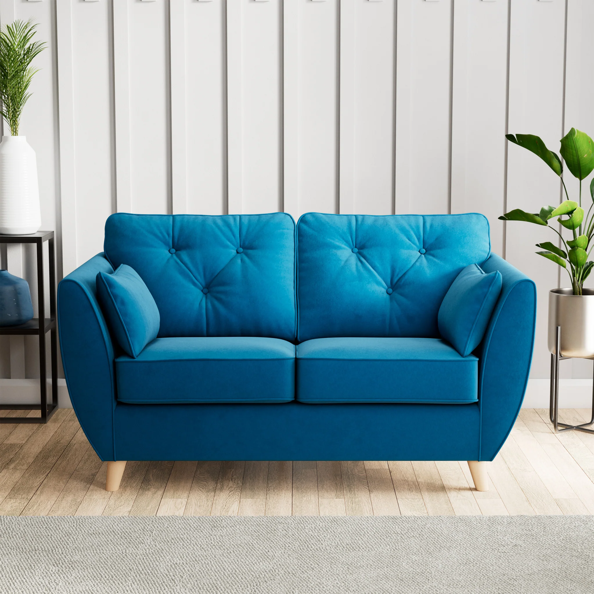 Edison Velvet 2 Seater Sofa - Image 51