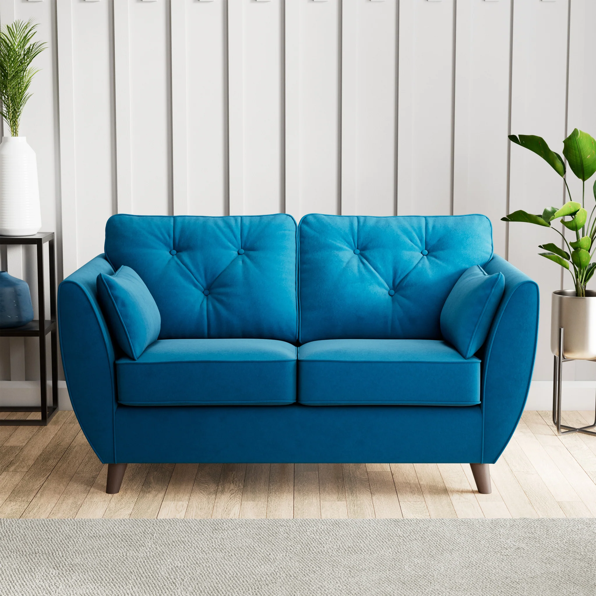Edison Velvet 2 Seater Sofa - Image 55