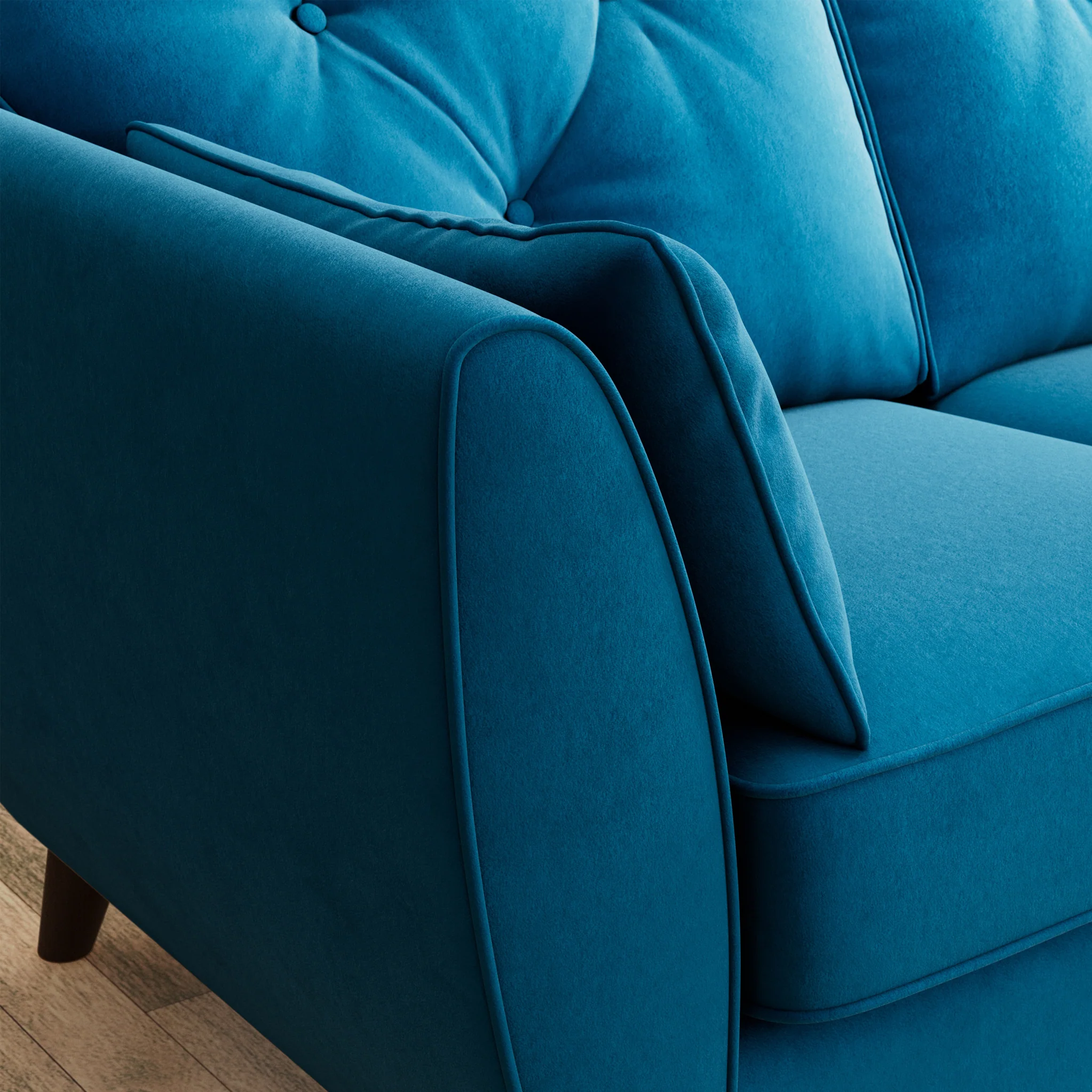 Edison Velvet 2 Seater Sofa - Image 58