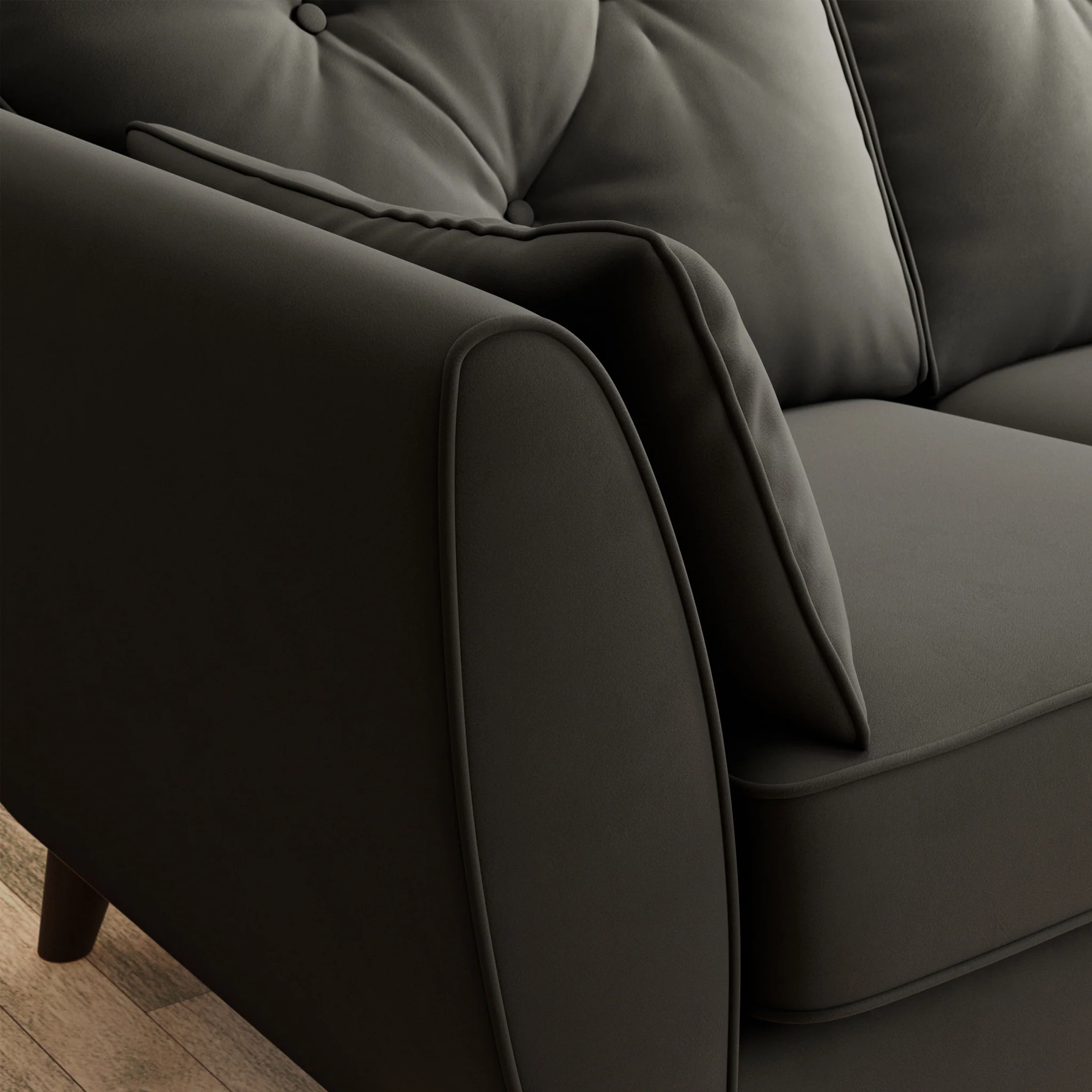 Edison Velvet 2 Seater Sofa - Image 69