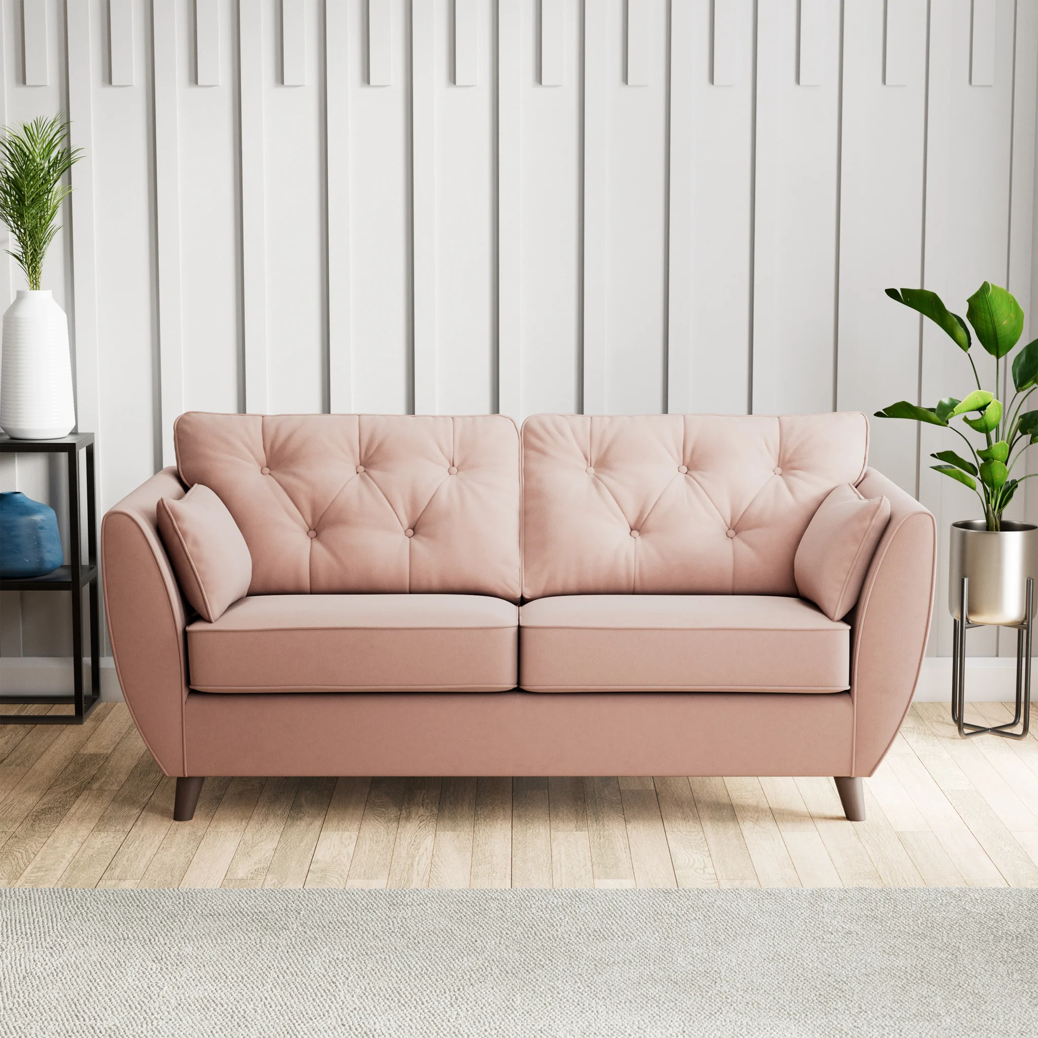 Edison Velvet 3 Seater Sofa - Image 19