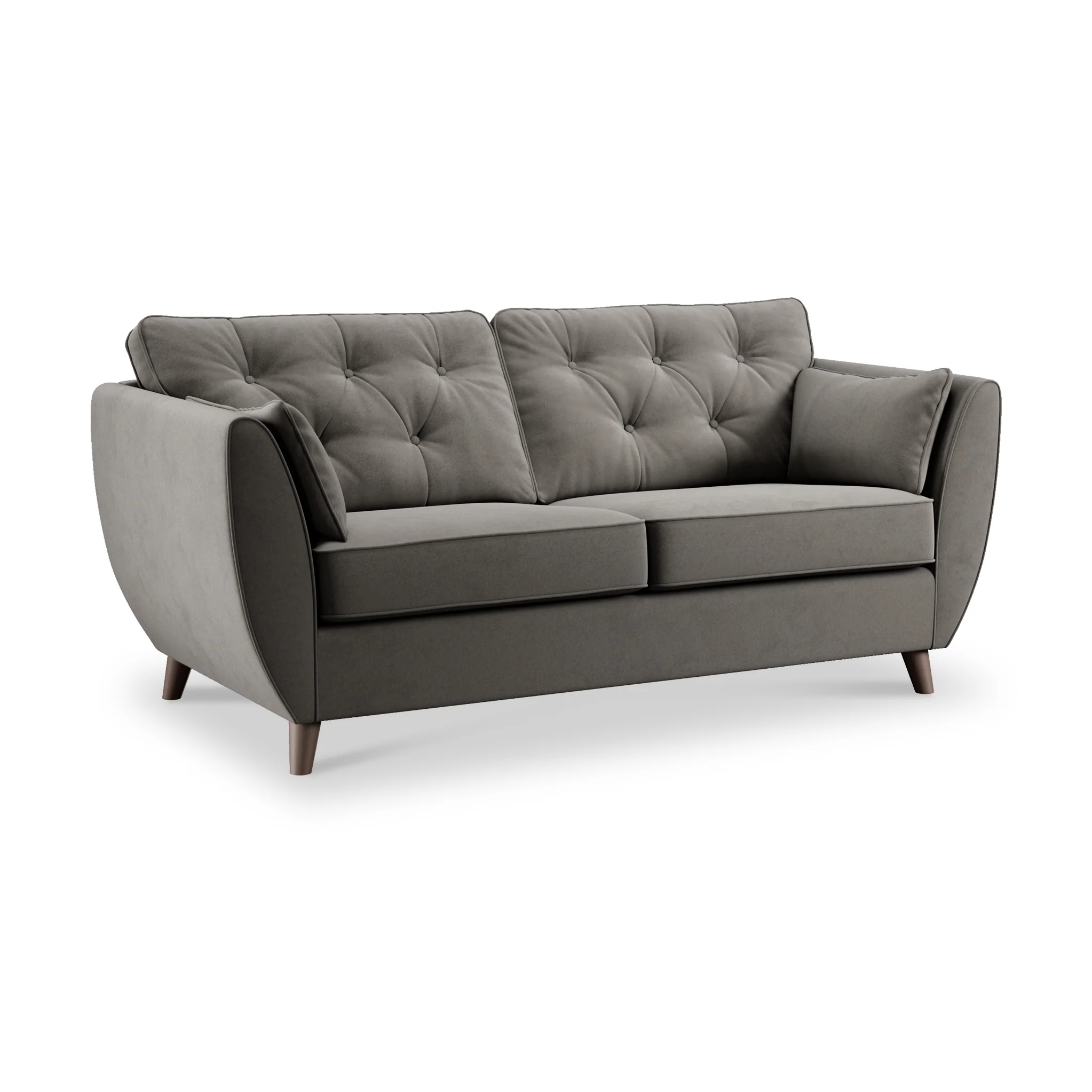 Edison Velvet 3 Seater Sofa - Image 43