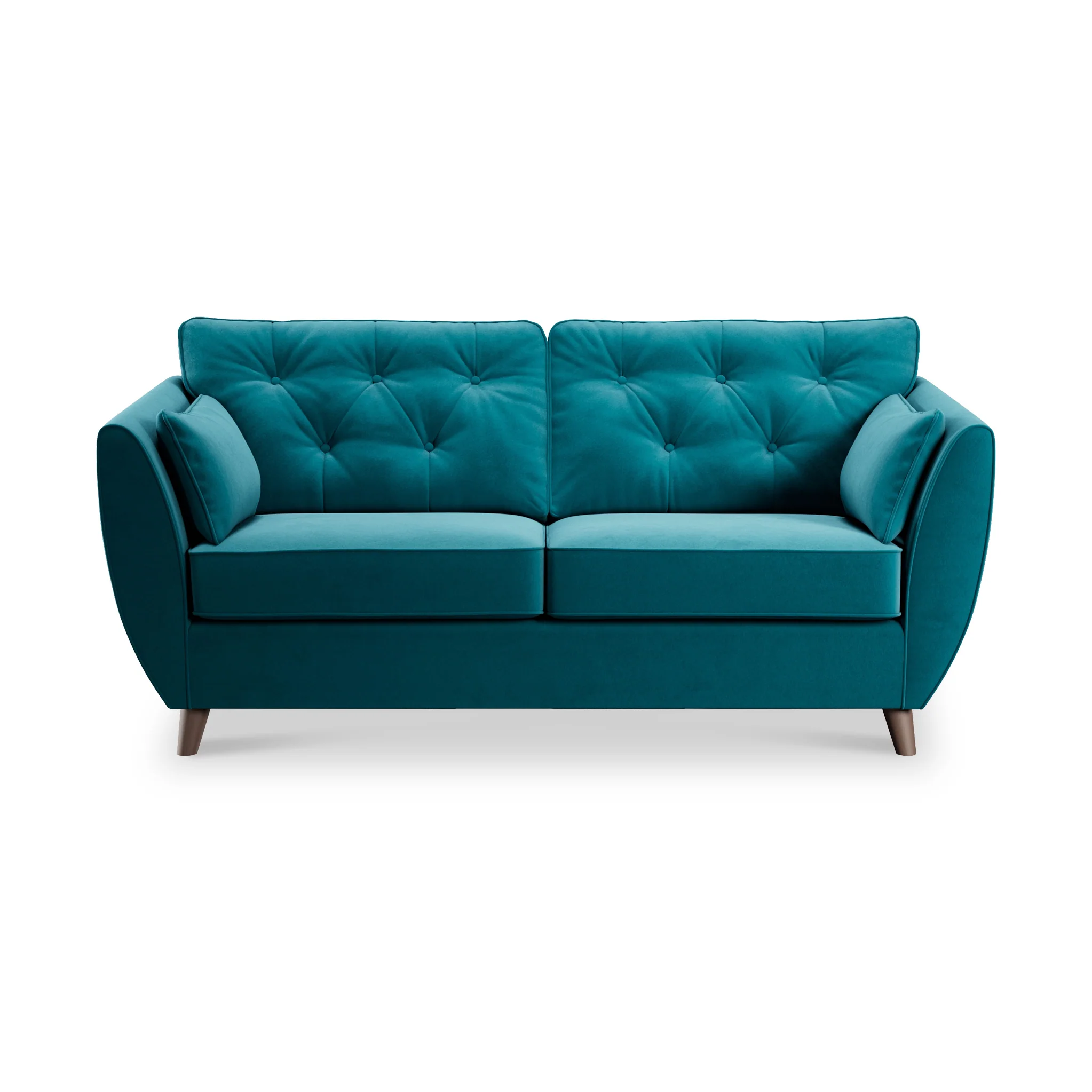 Edison Velvet 3 Seater Sofa - Image 5