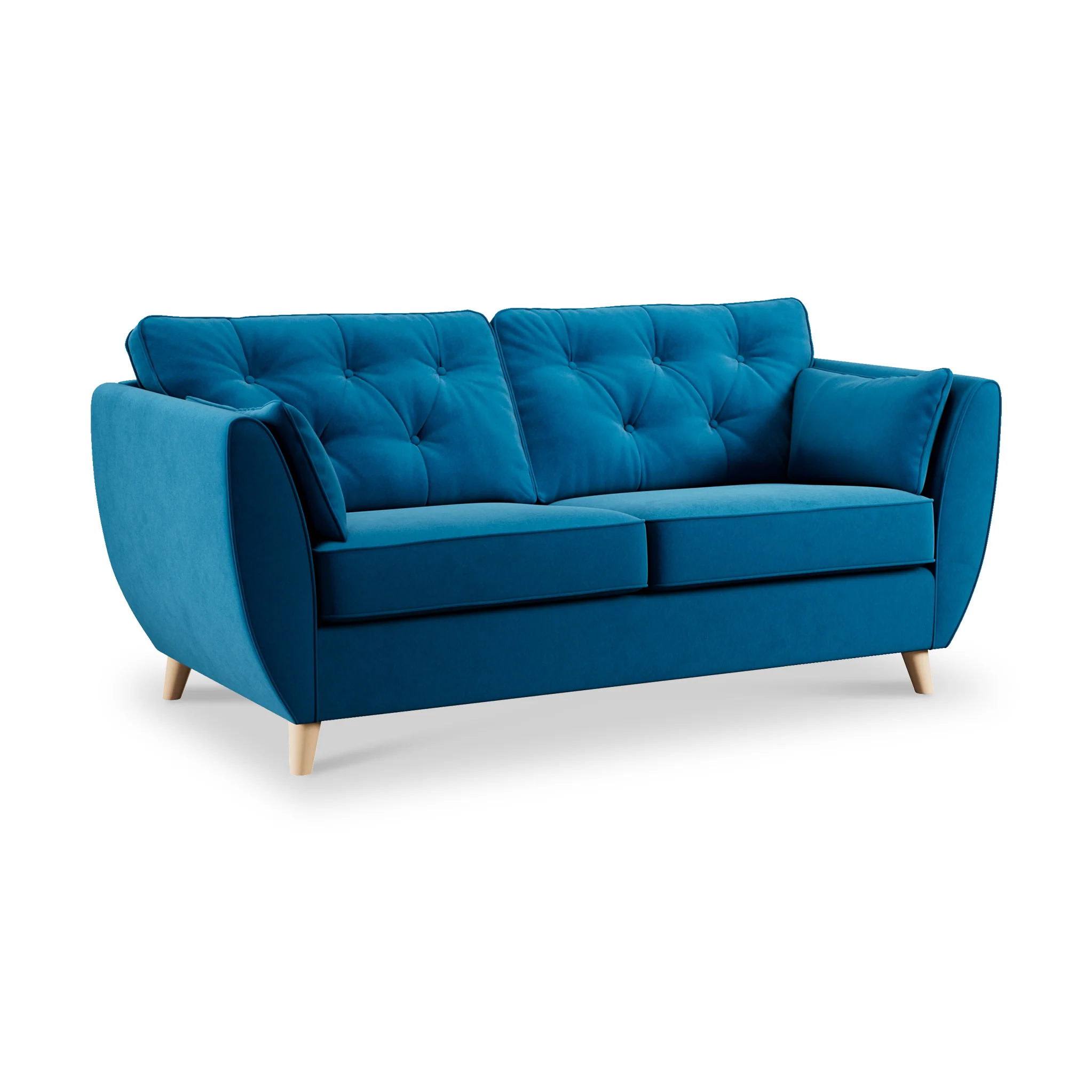 Edison Velvet 3 Seater Sofa - Image 51