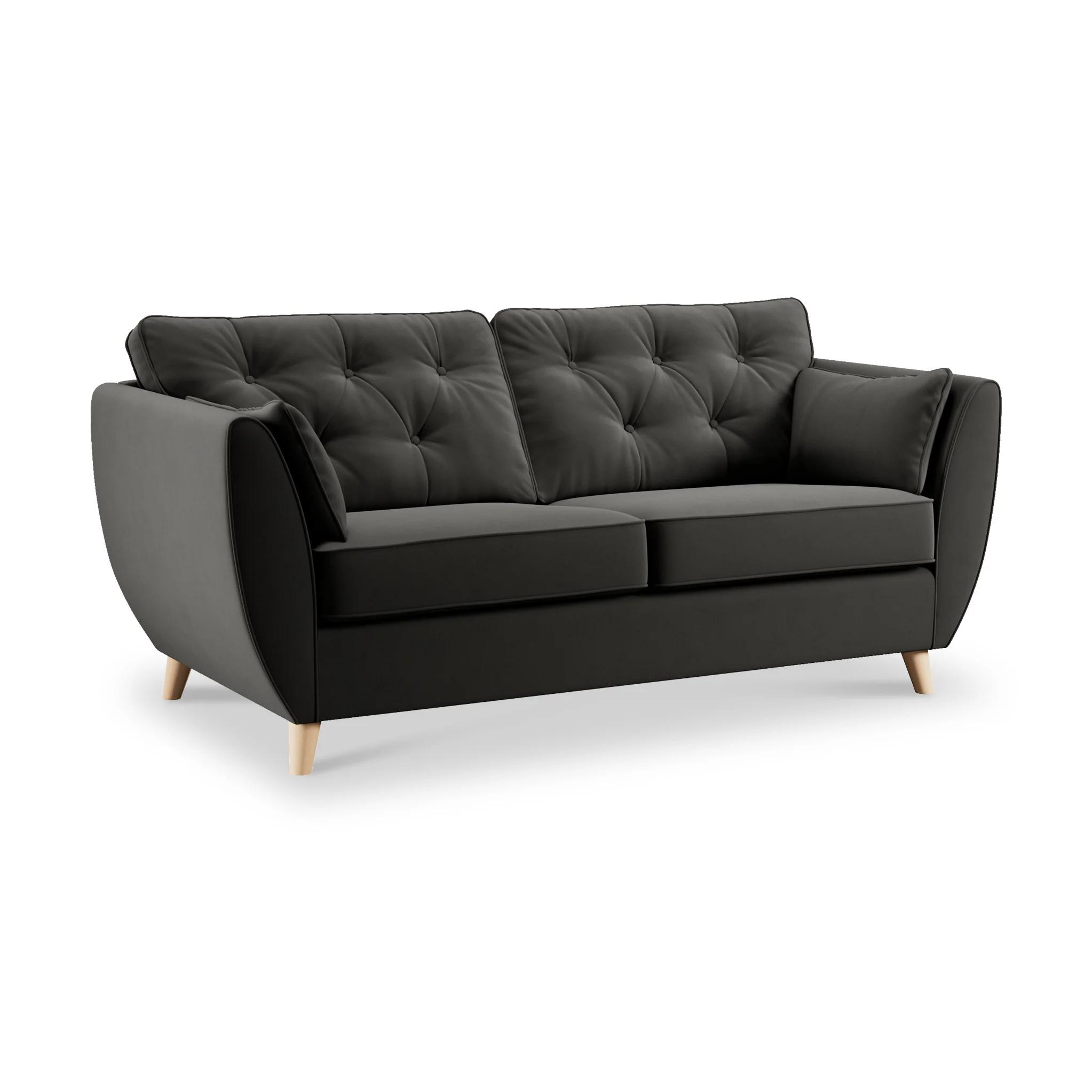 Edison Velvet 3 Seater Sofa - Image 67
