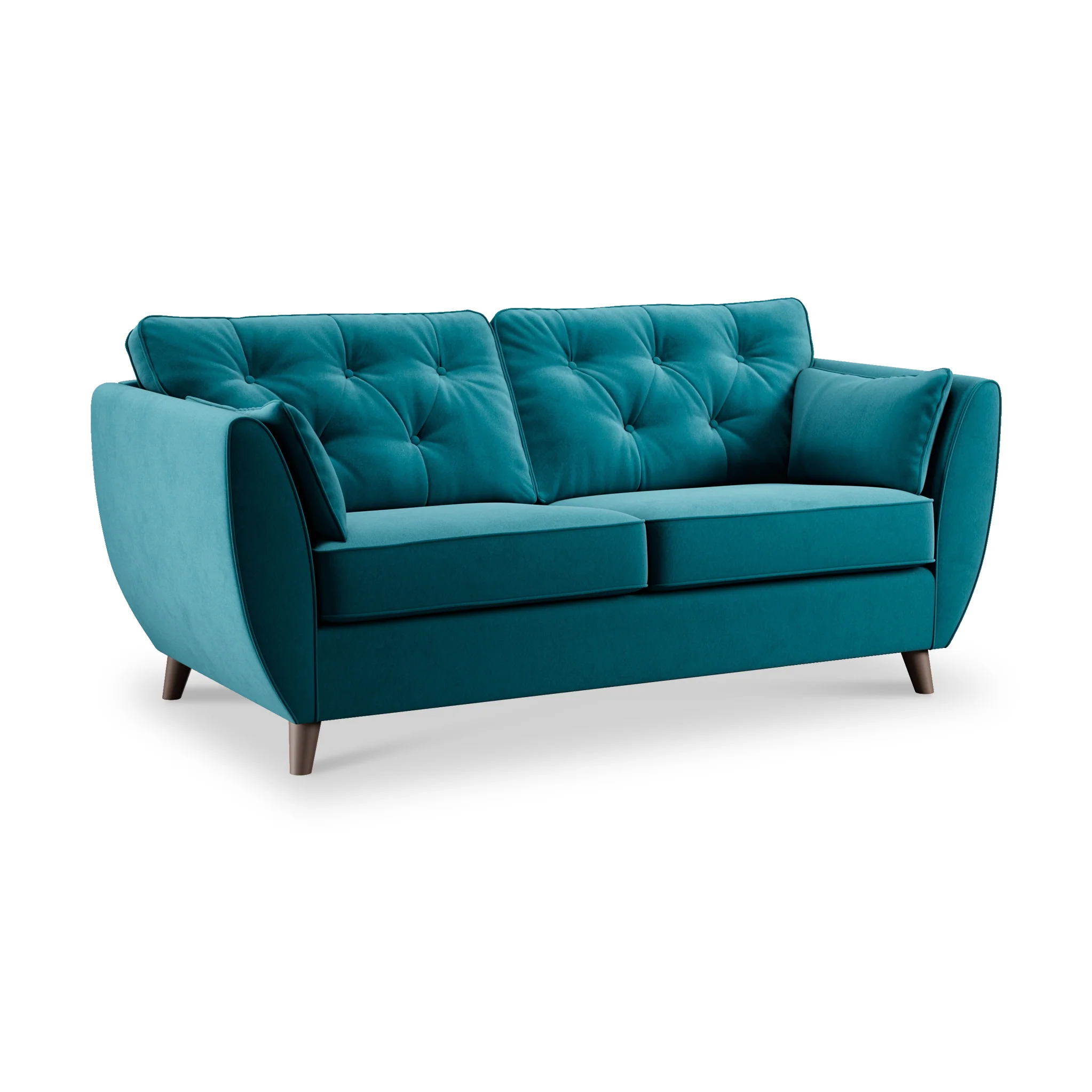 Edison Velvet 3 Seater Sofa - Image 8