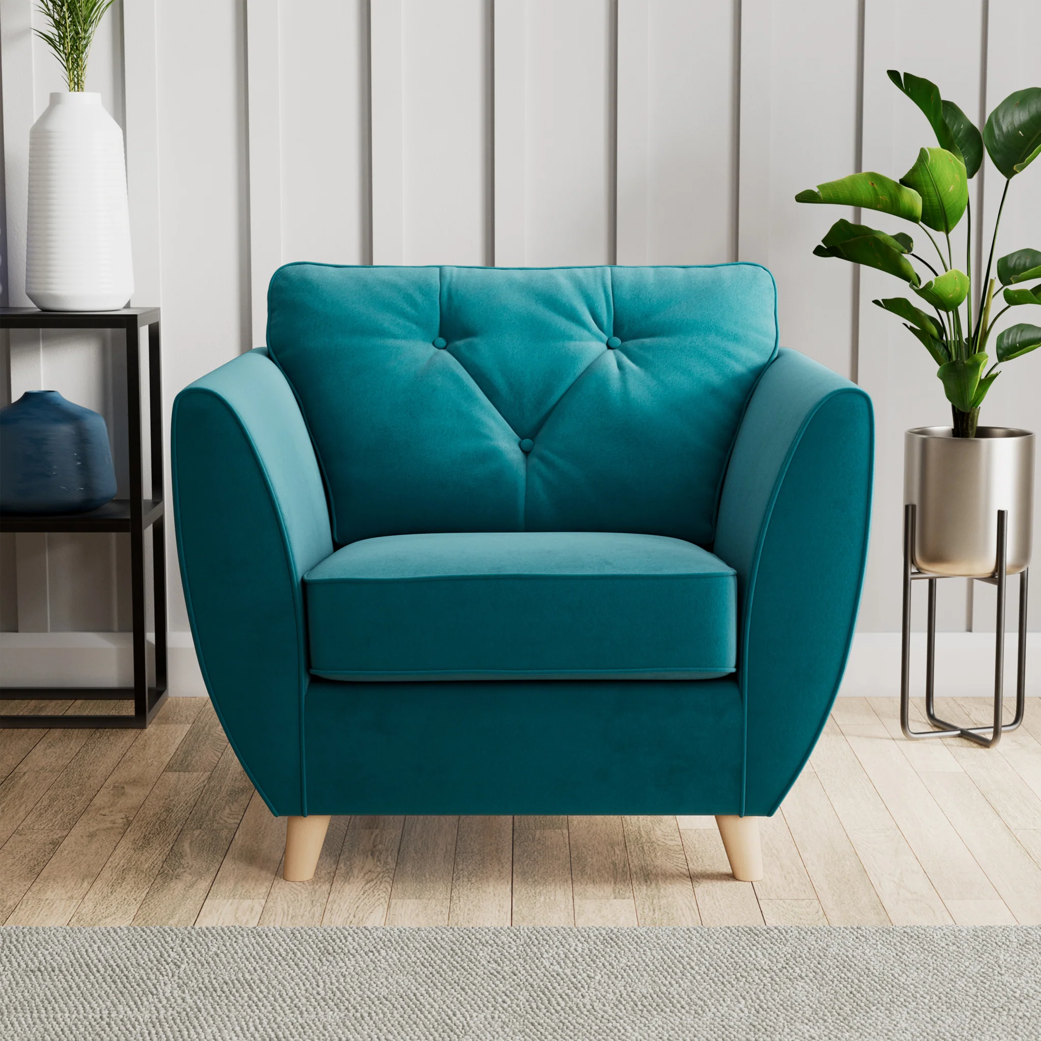 Edison Velvet Armchair - Image 2