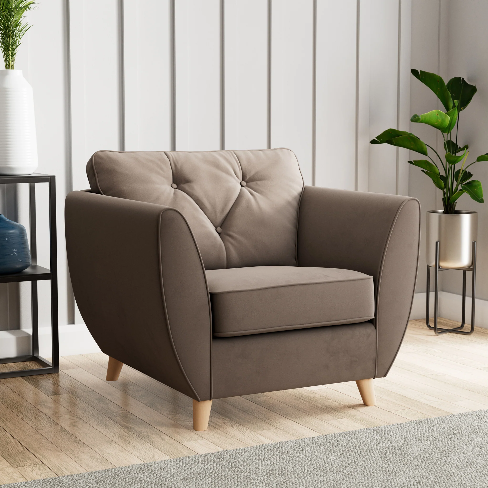 Edison Velvet Armchair - Image 27
