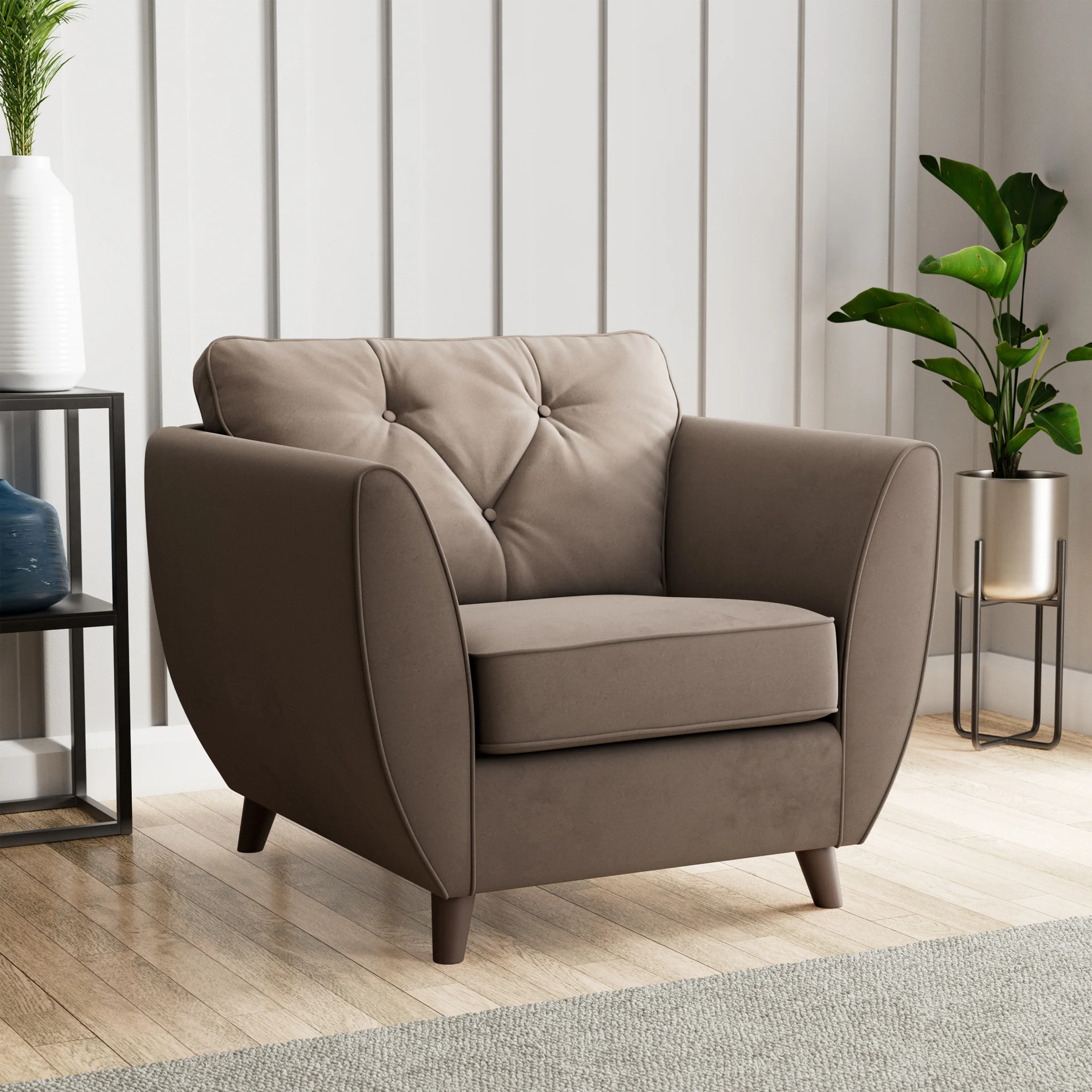 Edison Velvet Armchair - Image 31