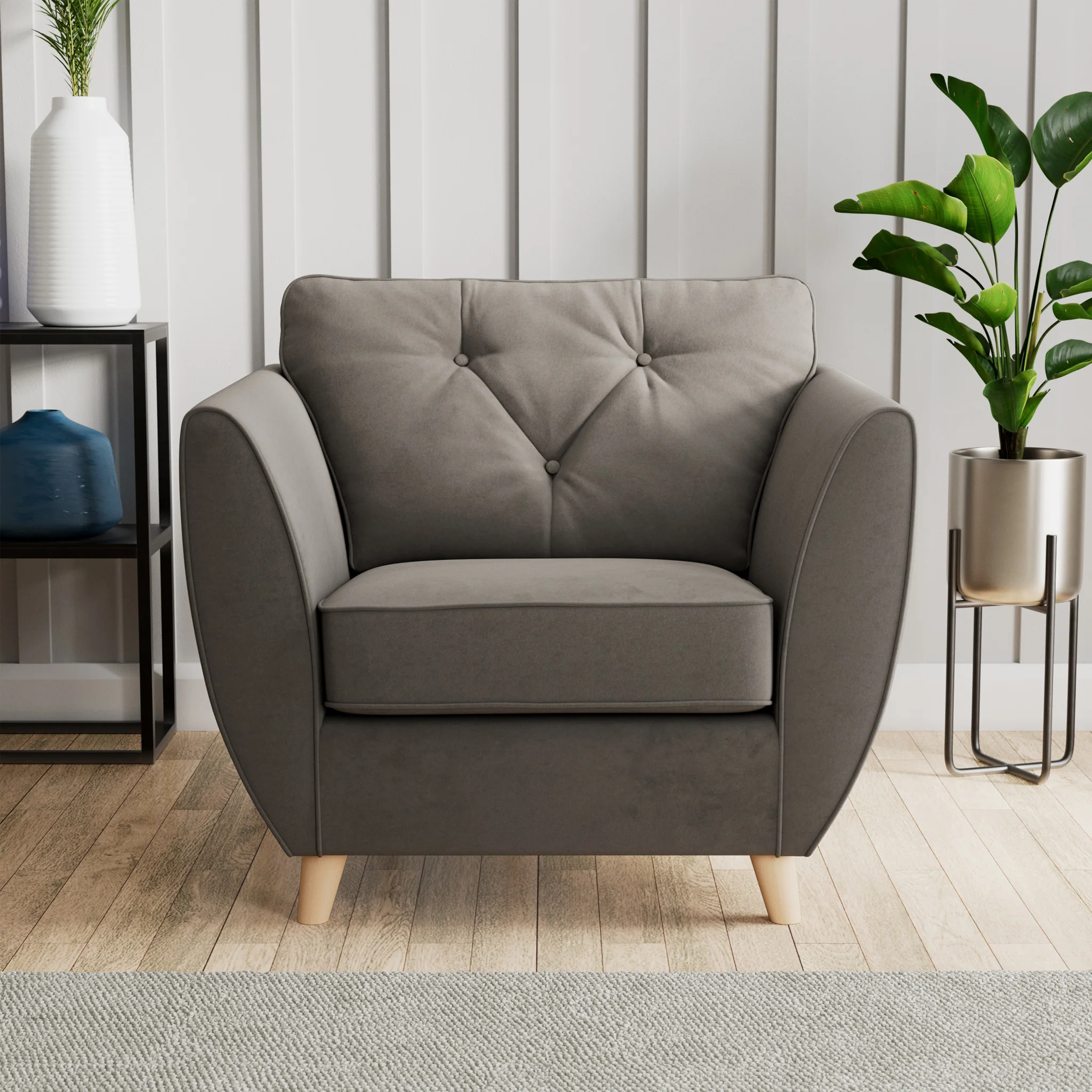 Edison Velvet Armchair - Image 38