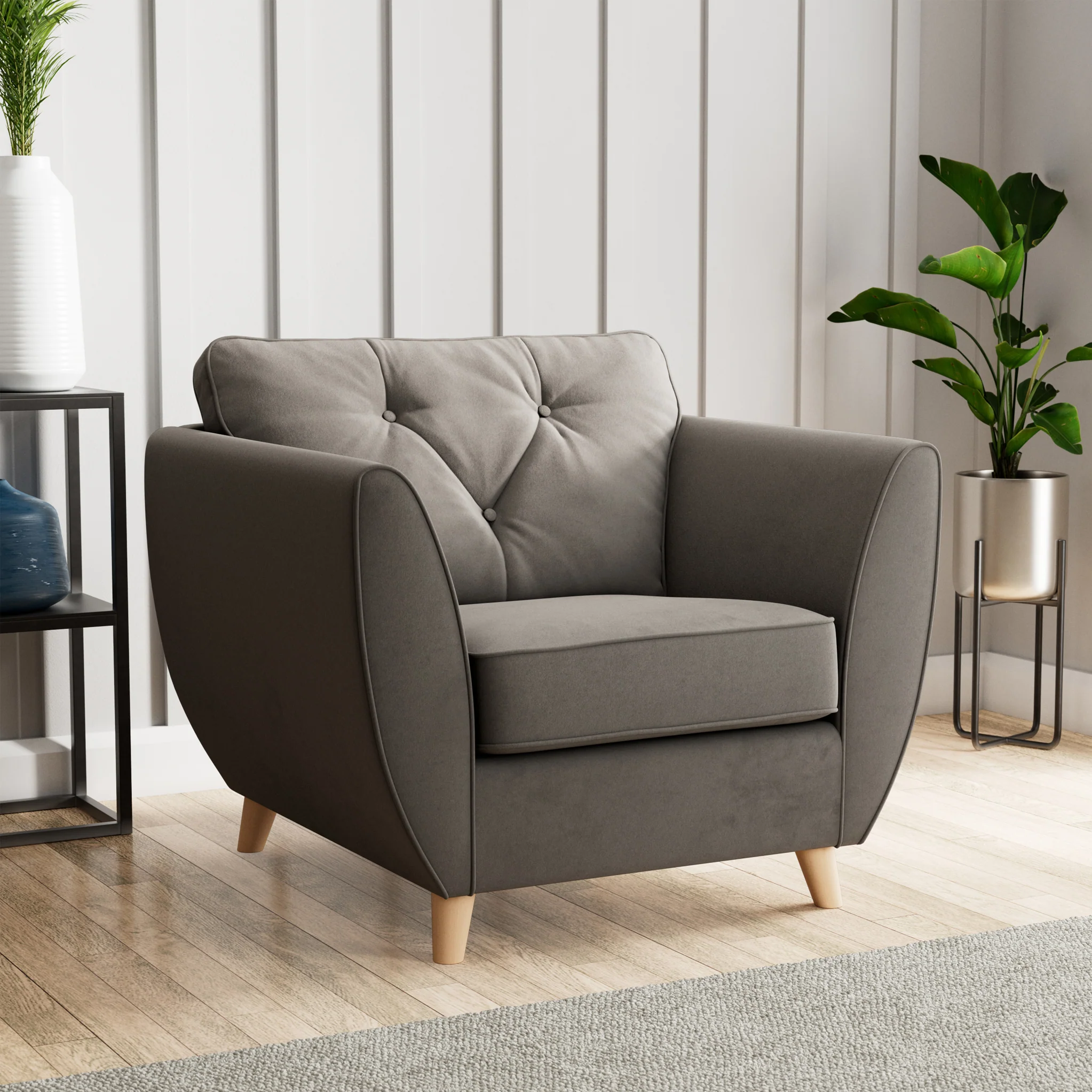 Edison Velvet Armchair - Image 39