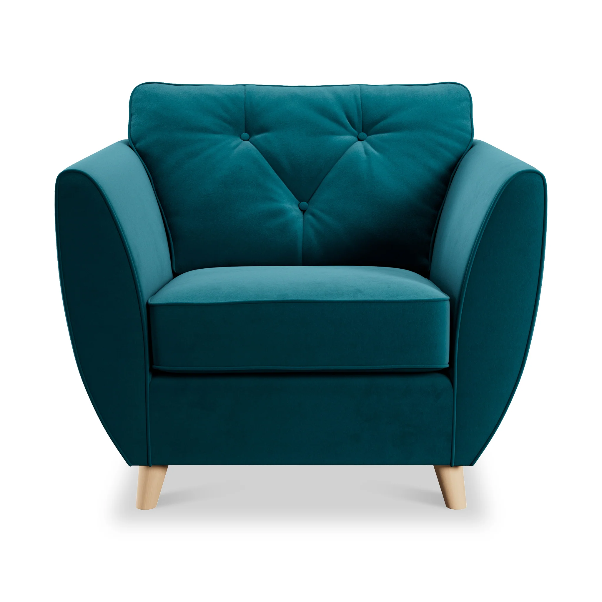 Edison Velvet Armchair - Image 4