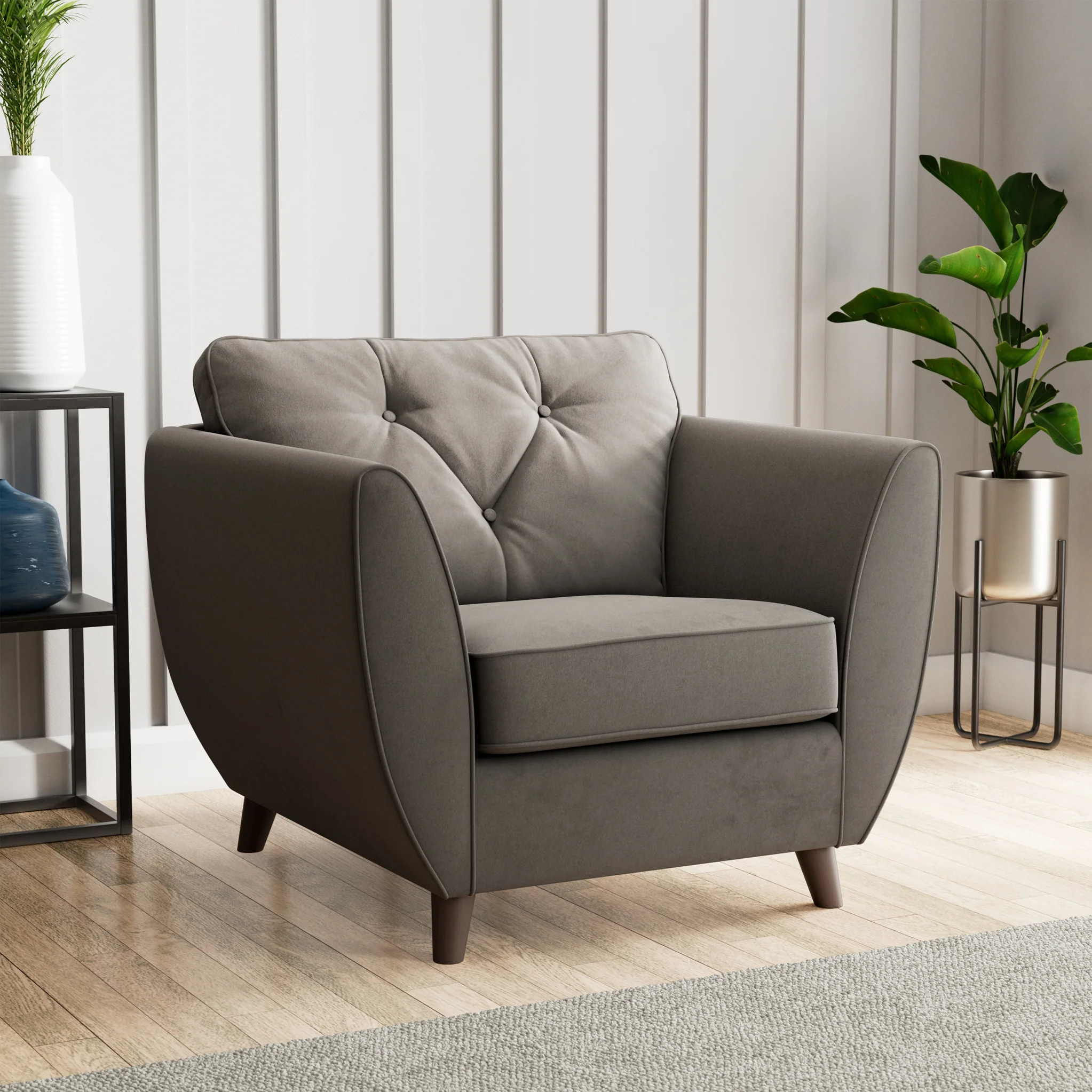Edison Velvet Armchair - Image 43