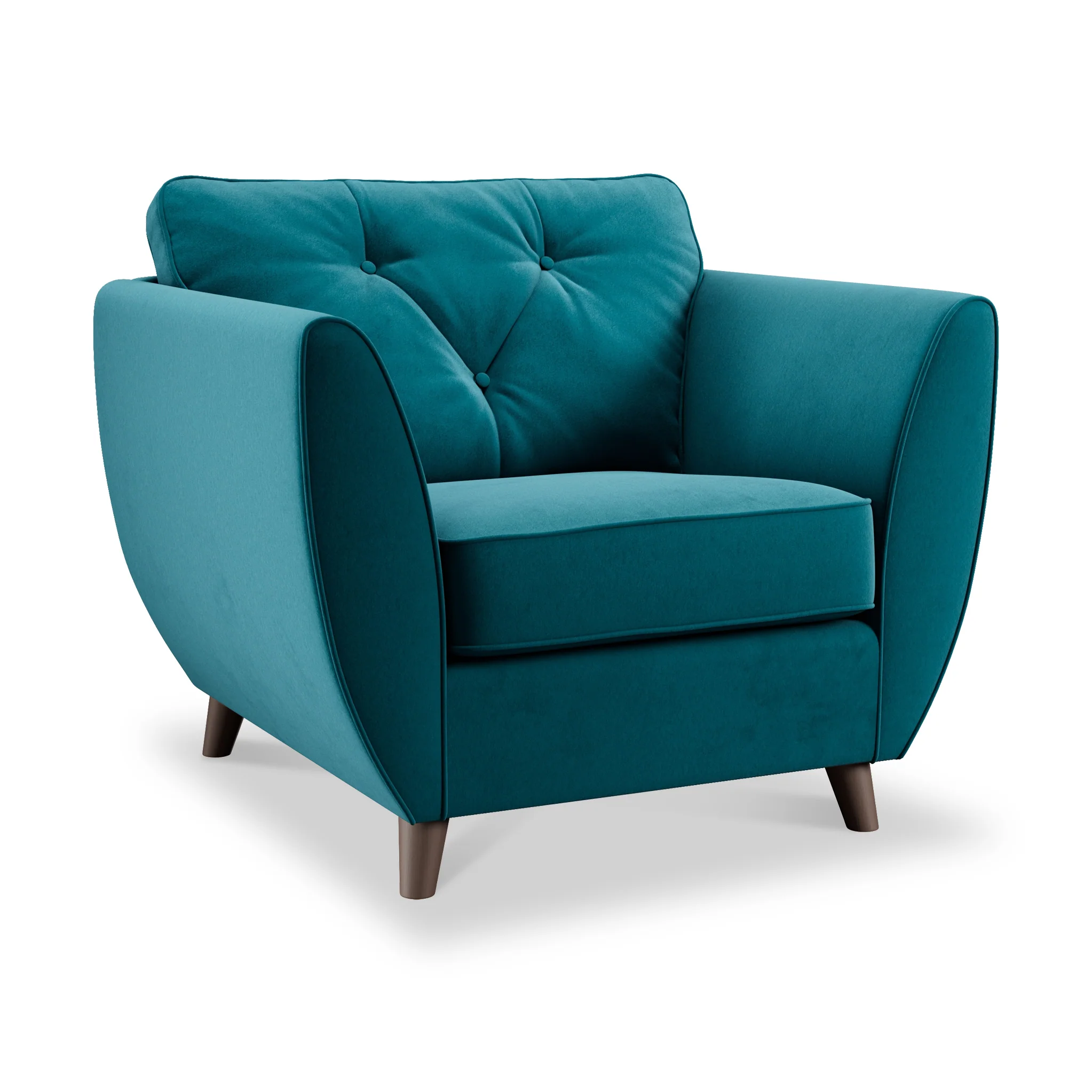 Edison Velvet Armchair - Image 5