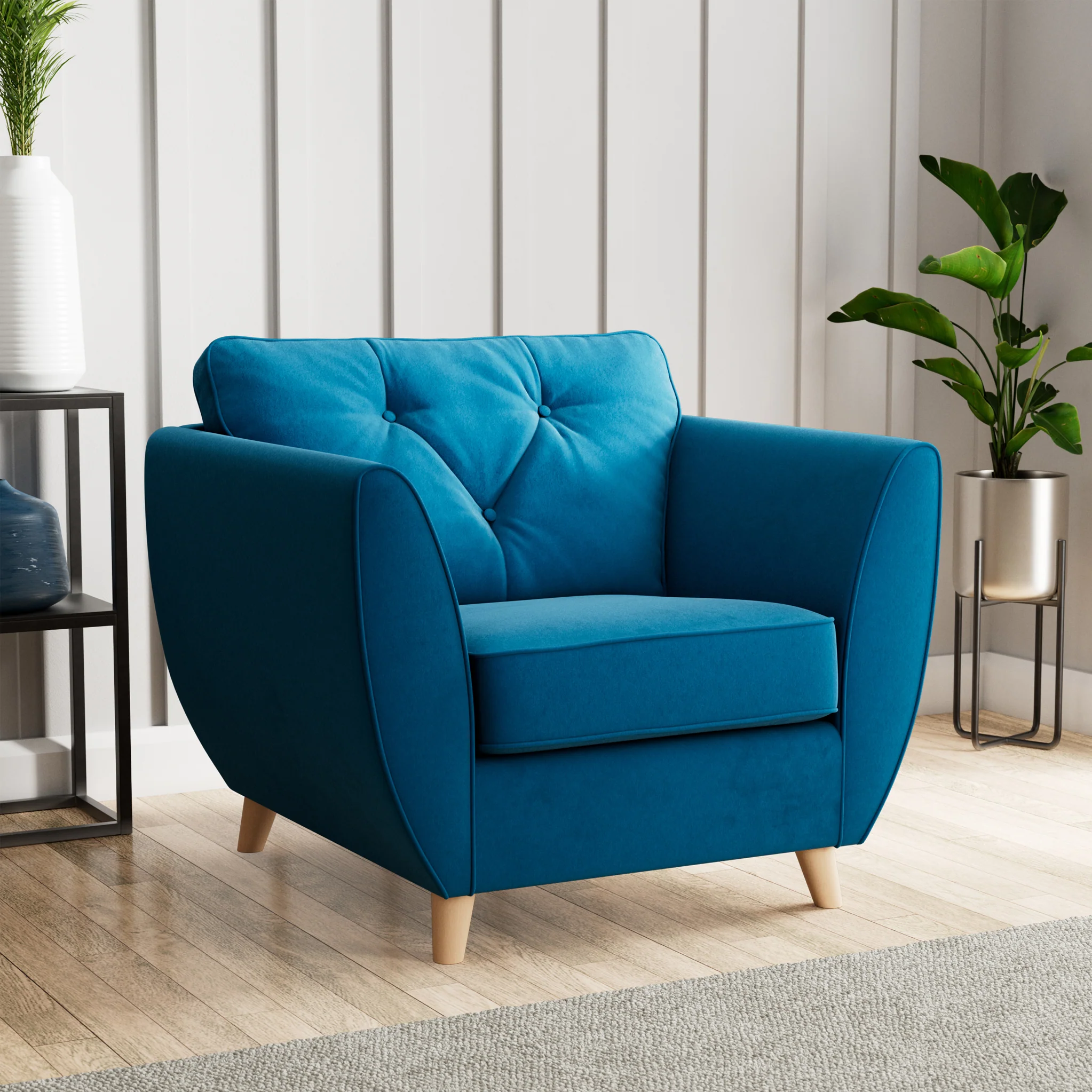 Edison Velvet Armchair - Image 51