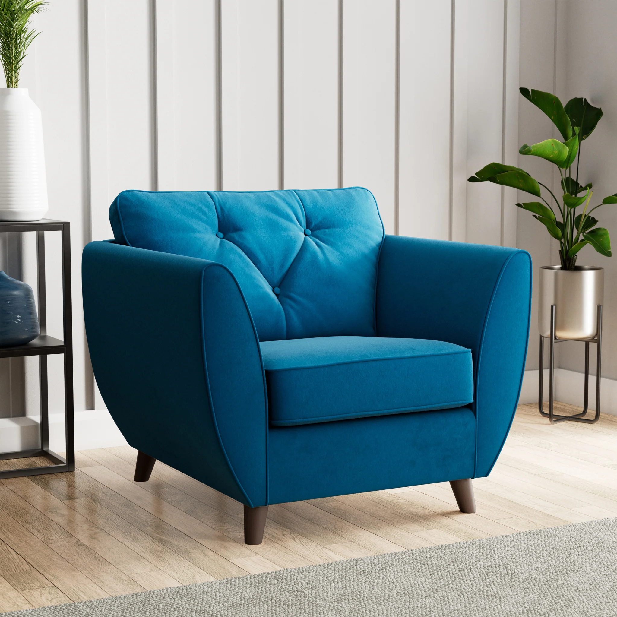 Edison Velvet Armchair - Image 55
