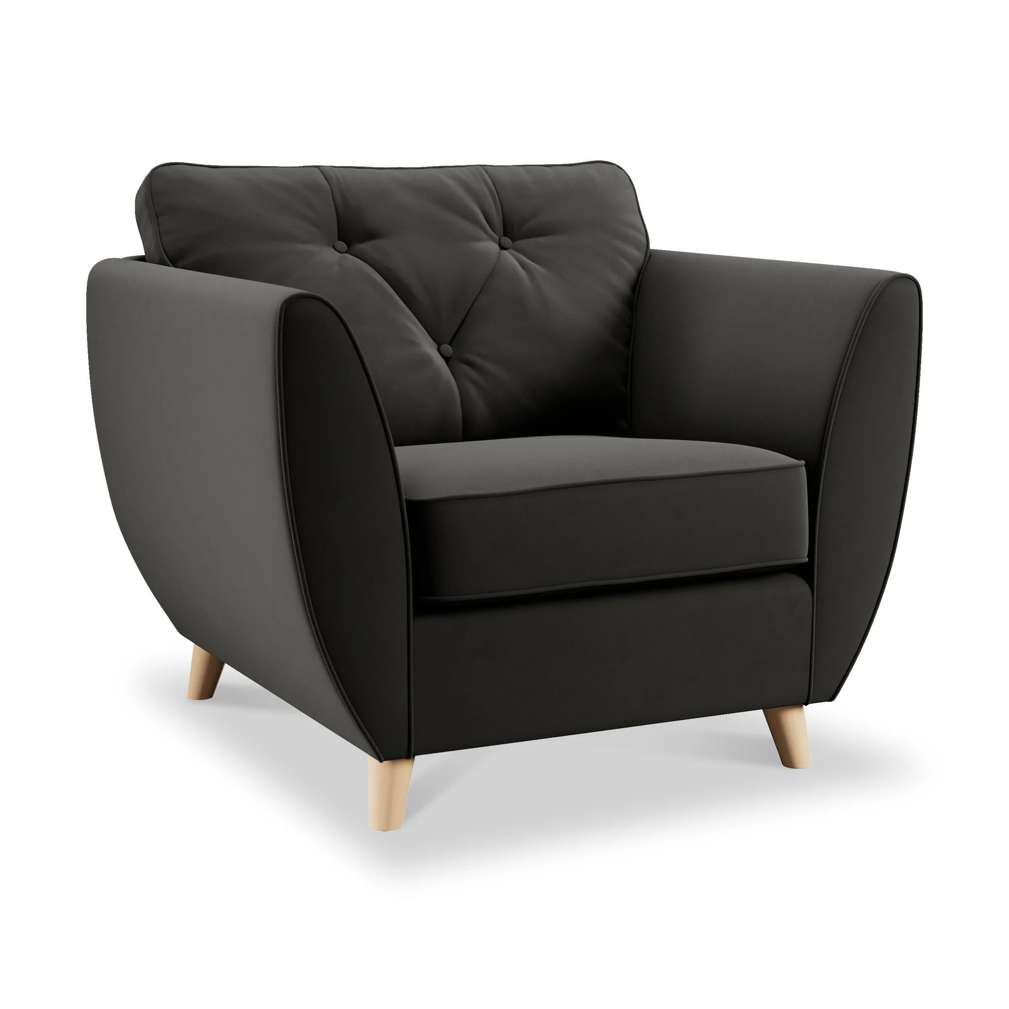 Edison Velvet Armchair - Image 61