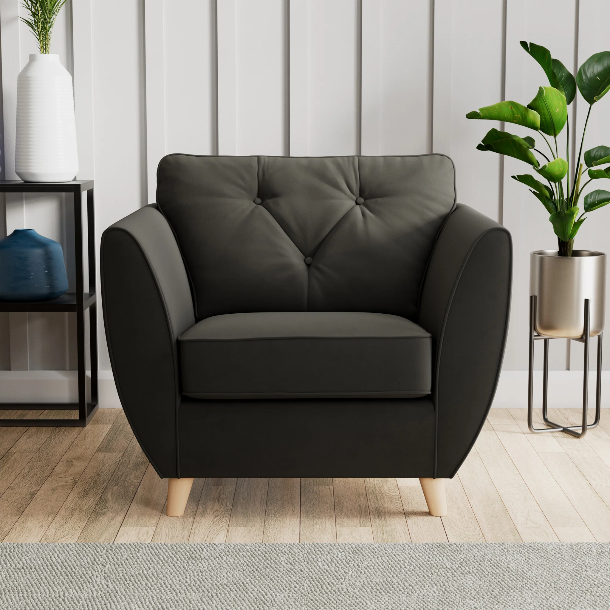 Edison Velvet Armchair - Image 62