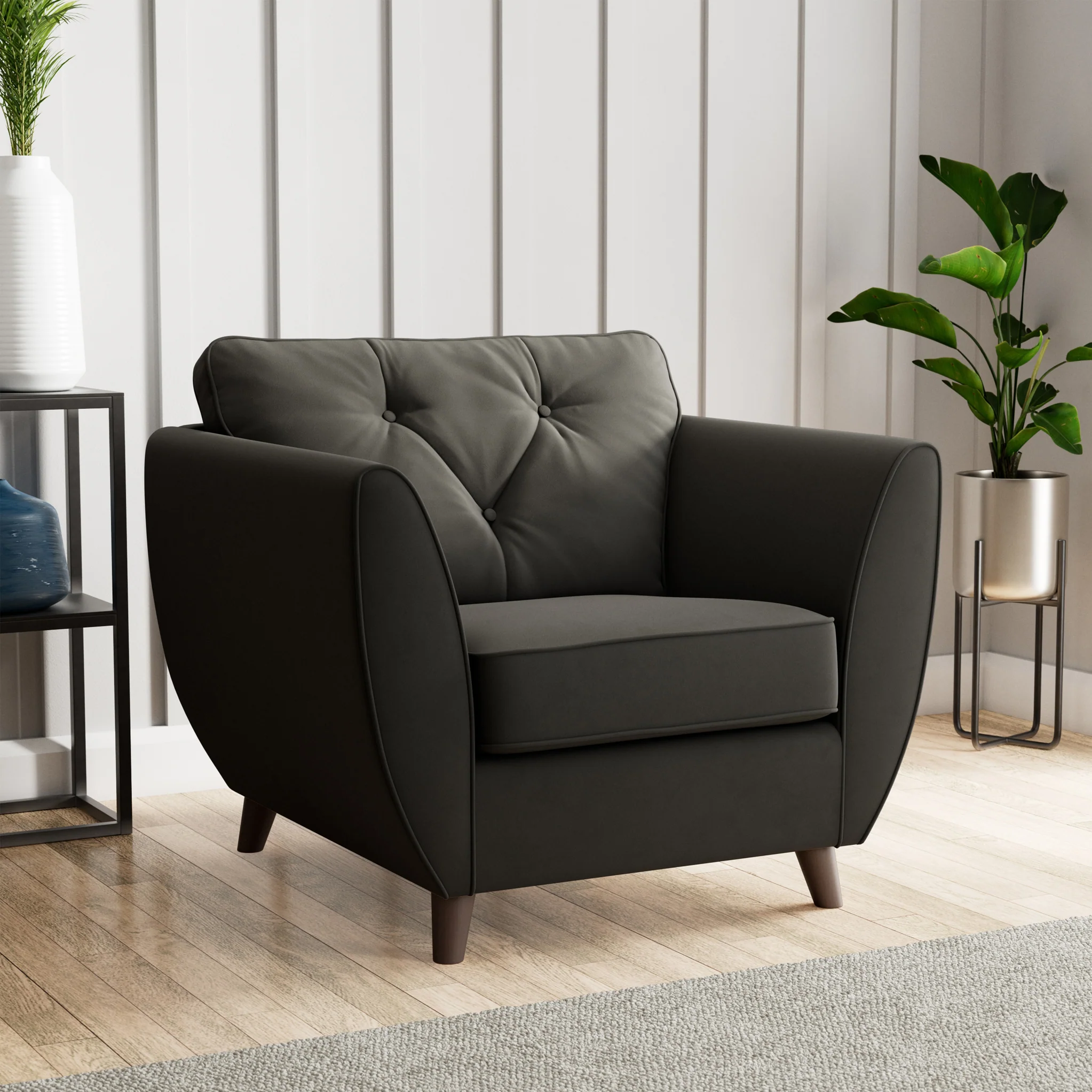 Edison Velvet Armchair - Image 67
