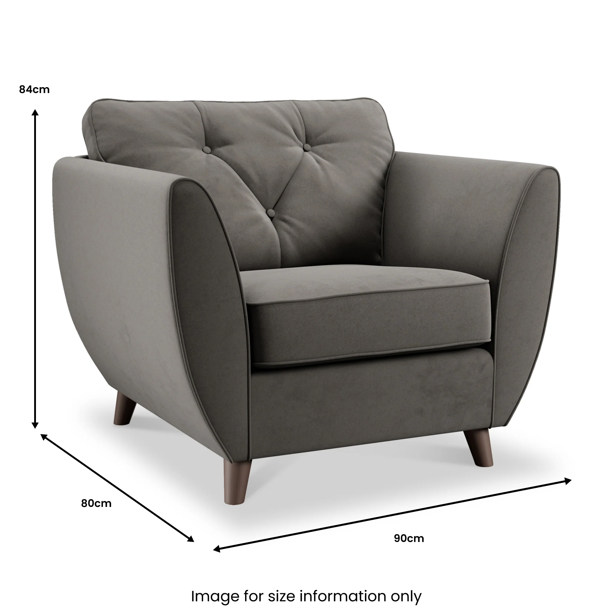 Edison Velvet Armchair - Image 73