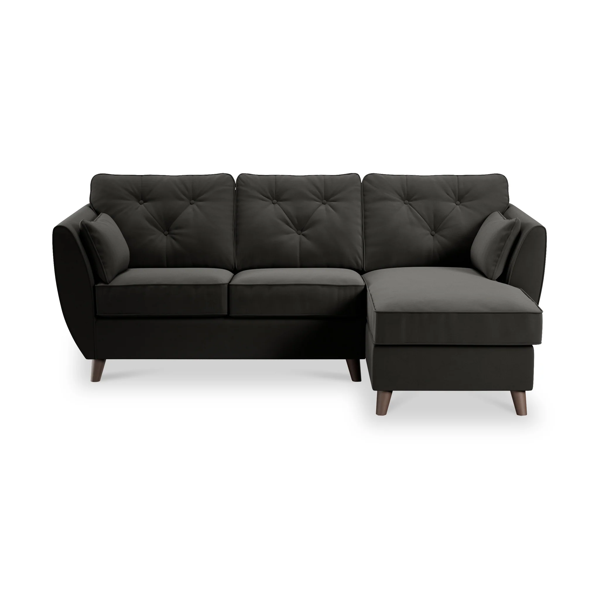 Edison Velvet Chaise Sofa - Image 105