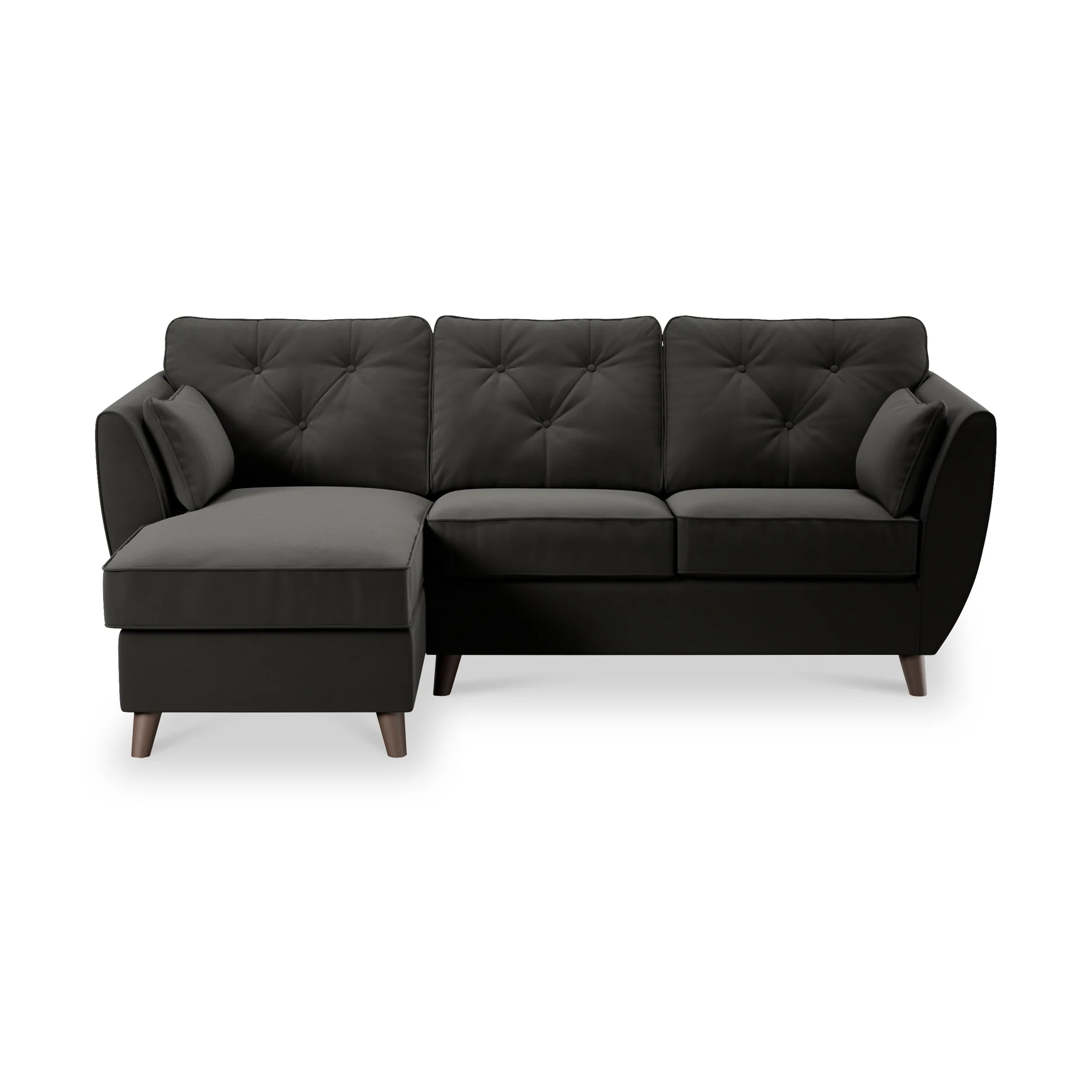Edison Velvet Chaise Sofa - Image 113