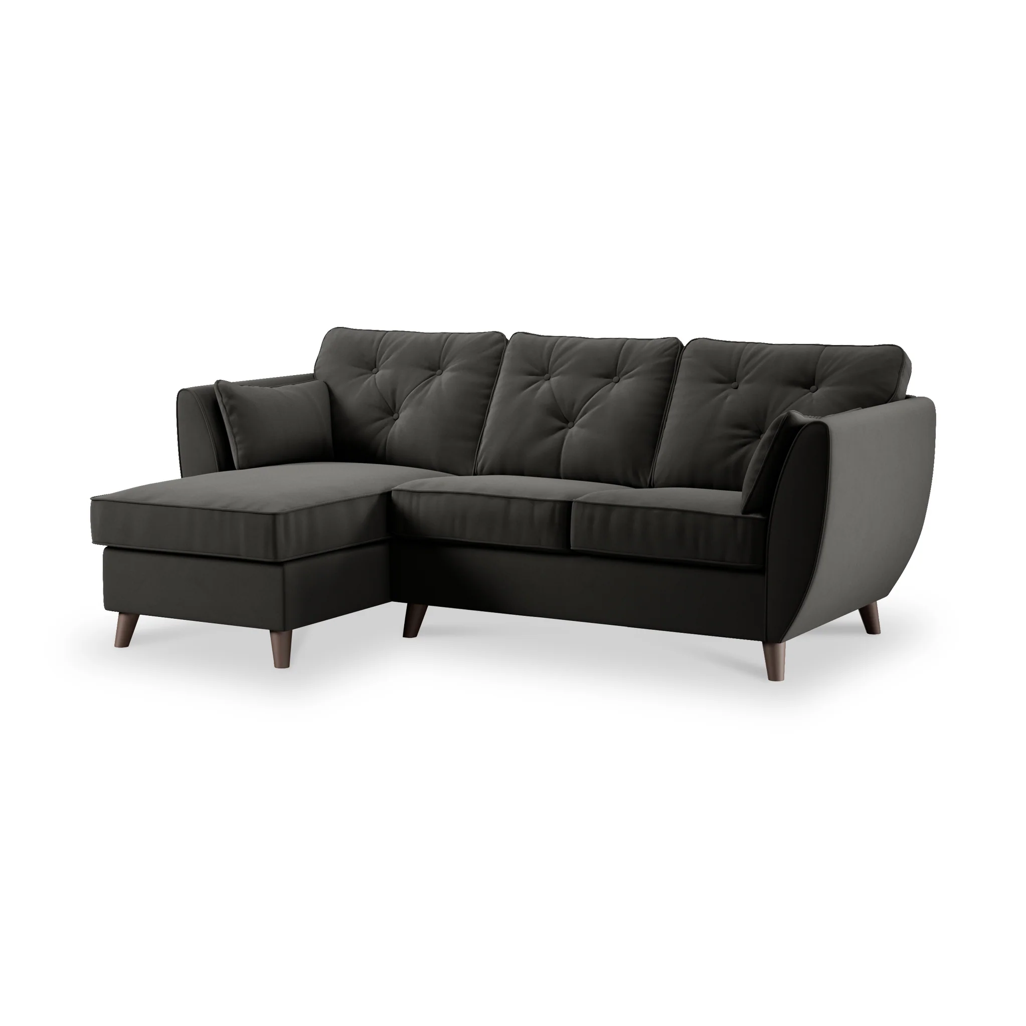 Edison Velvet Chaise Sofa - Image 116