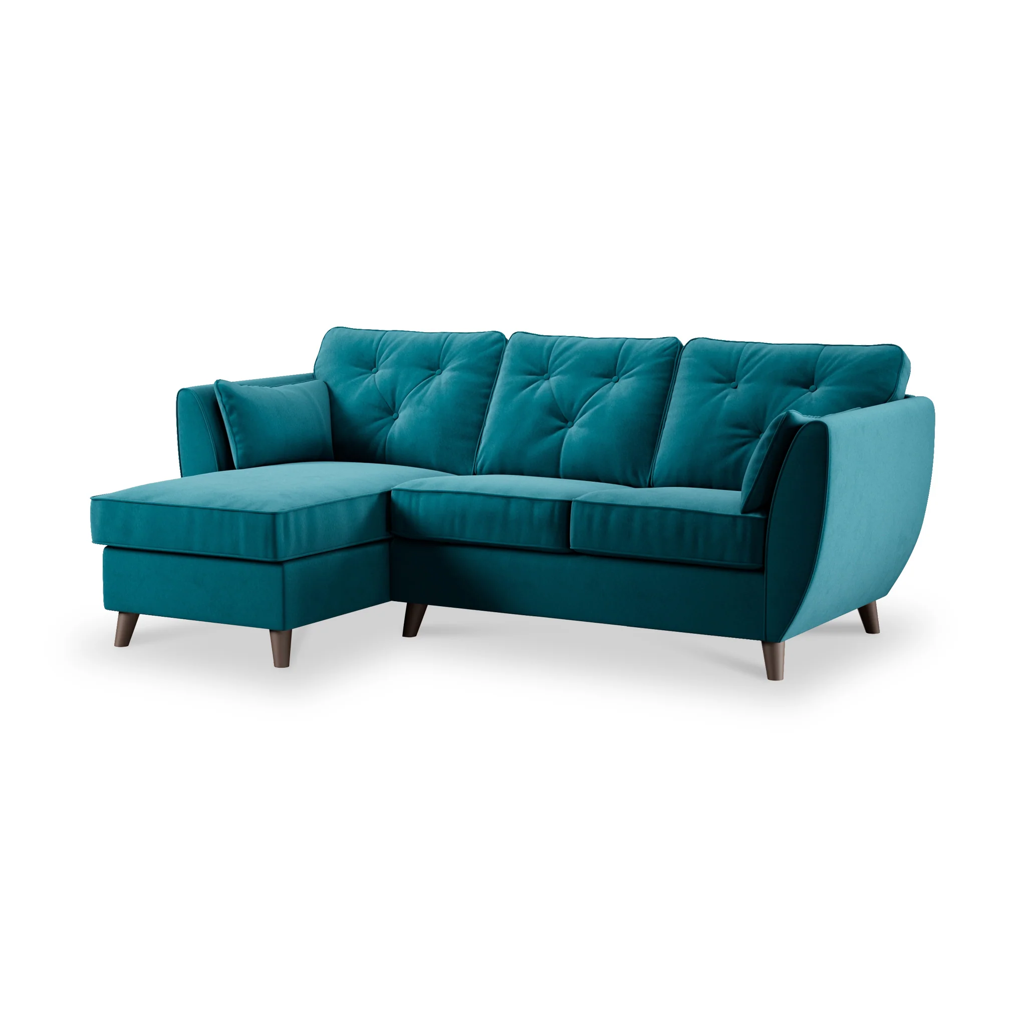 Edison Velvet Chaise Sofa - Image 16