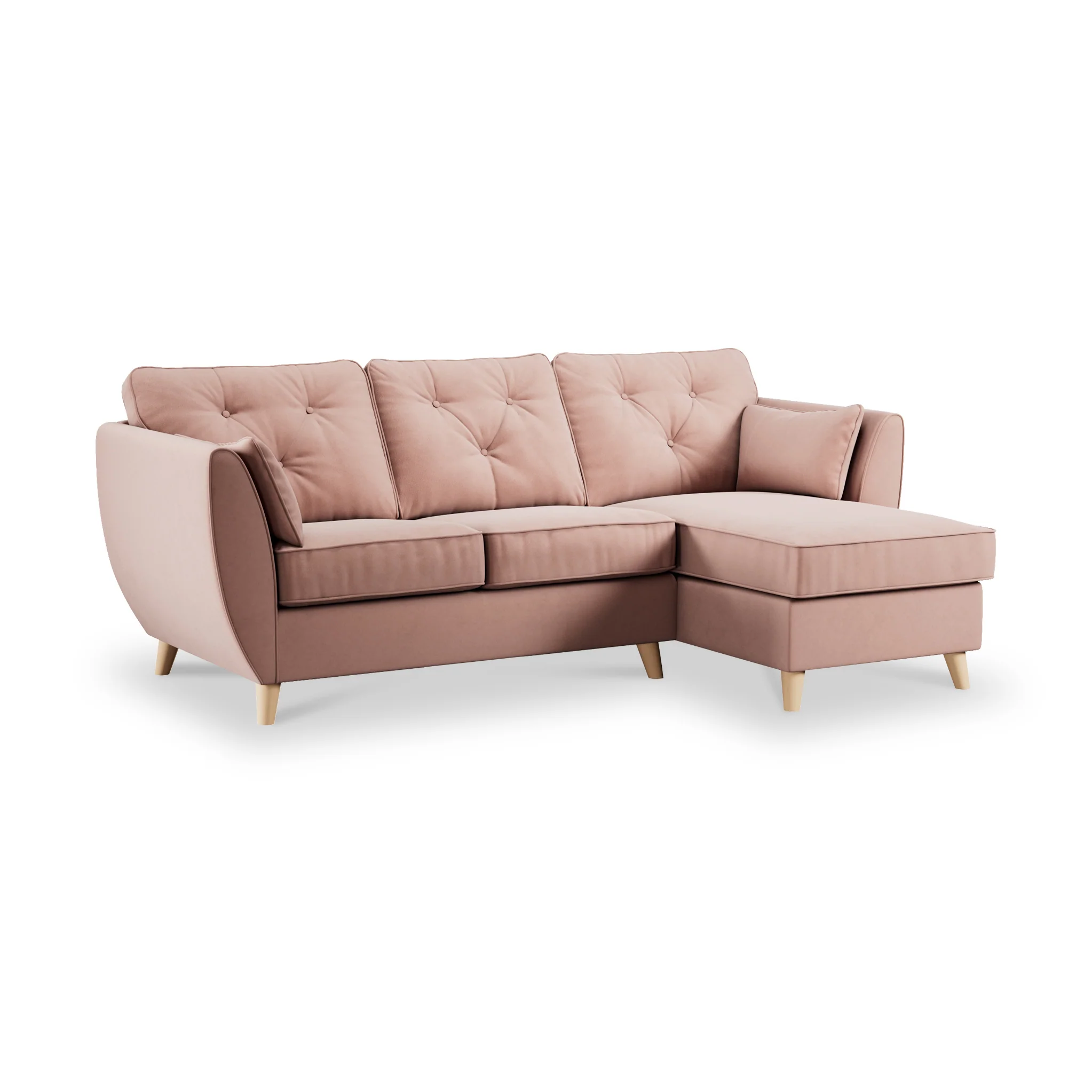 Edison Velvet Chaise Sofa - Image 24