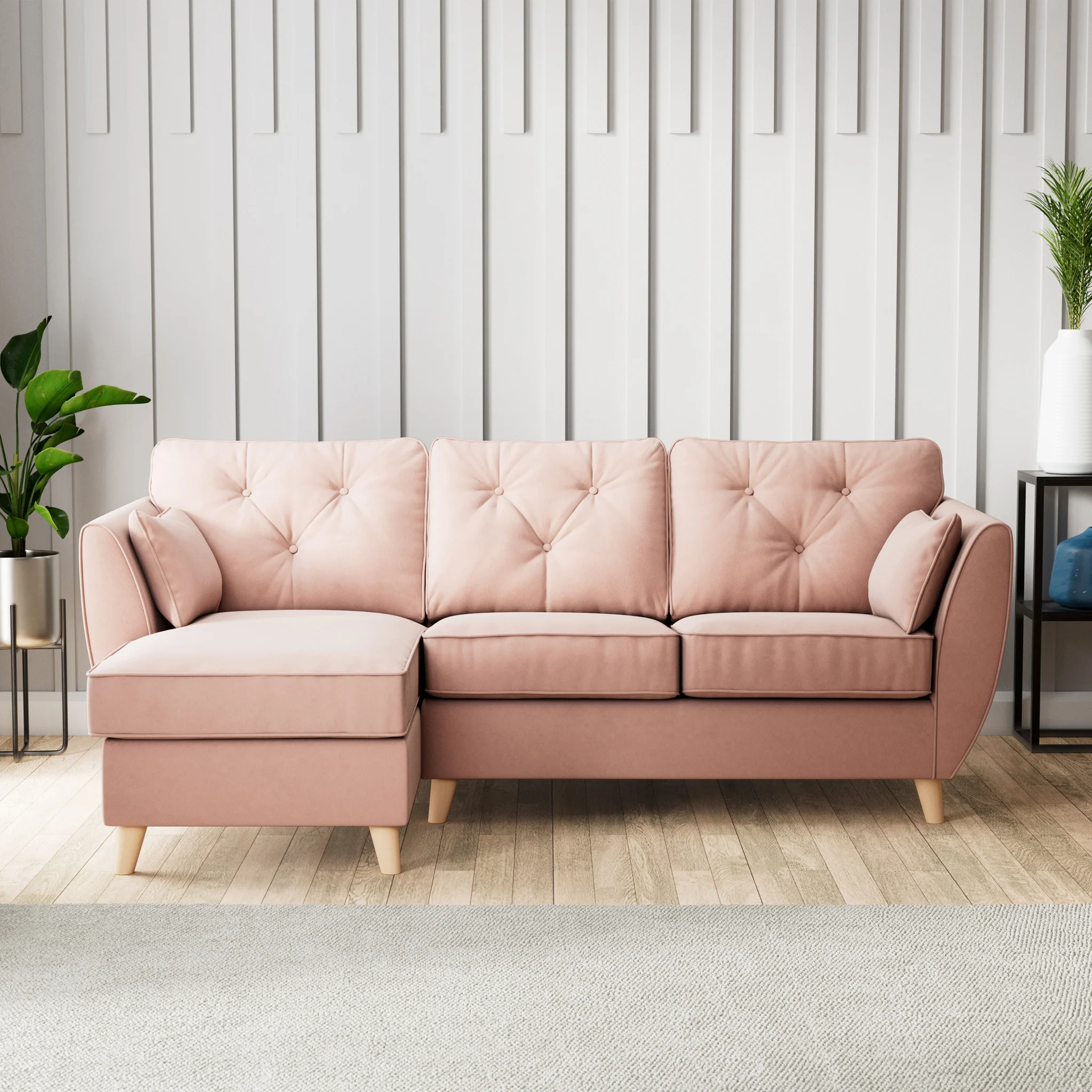 Edison Velvet Chaise Sofa - Image 31