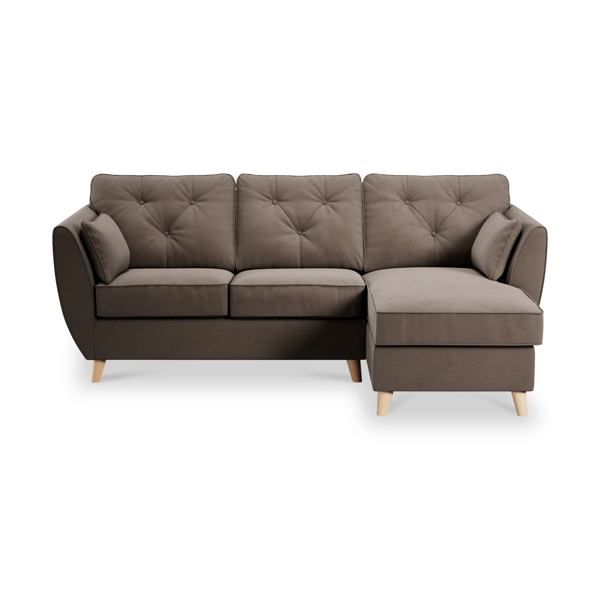 Edison Velvet Chaise Sofa - Image 41