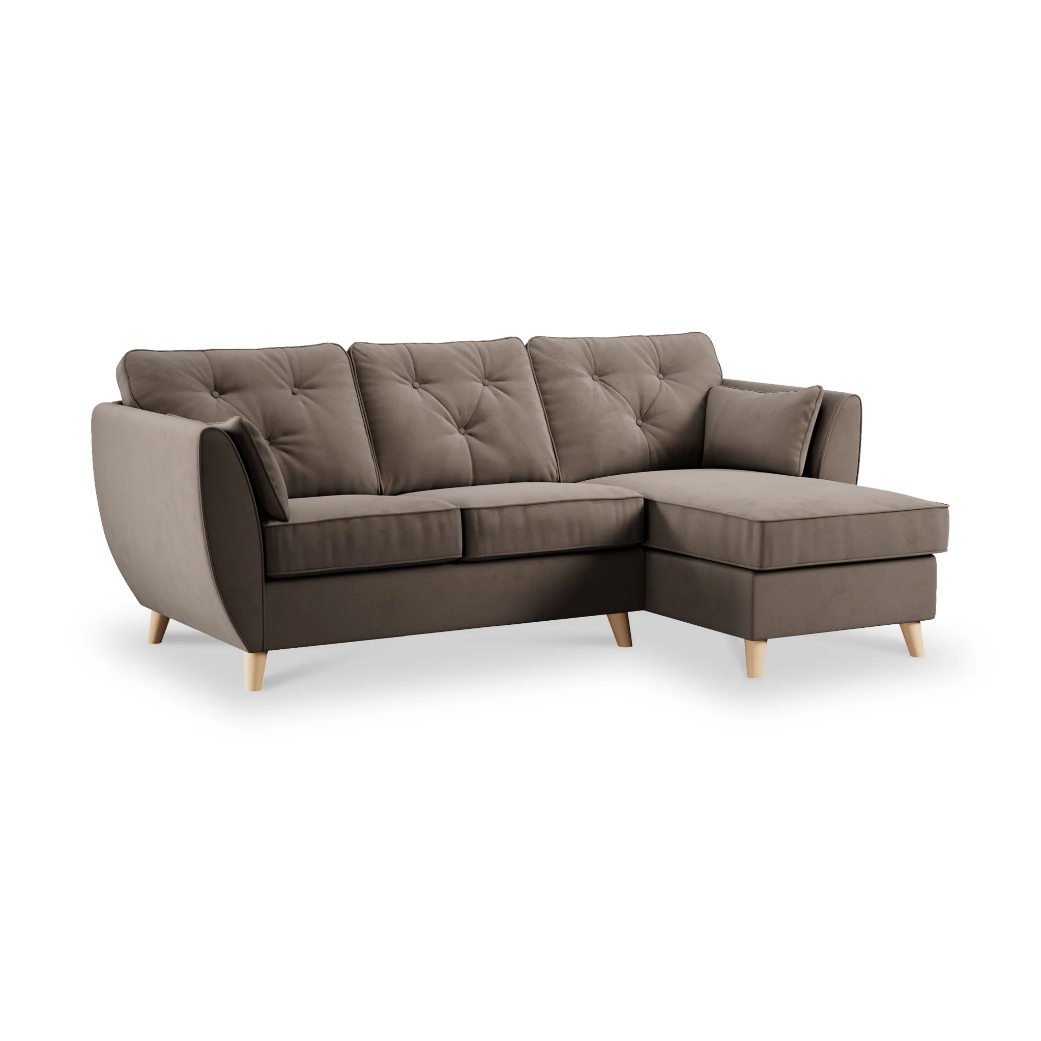 Edison Velvet Chaise Sofa - Image 44